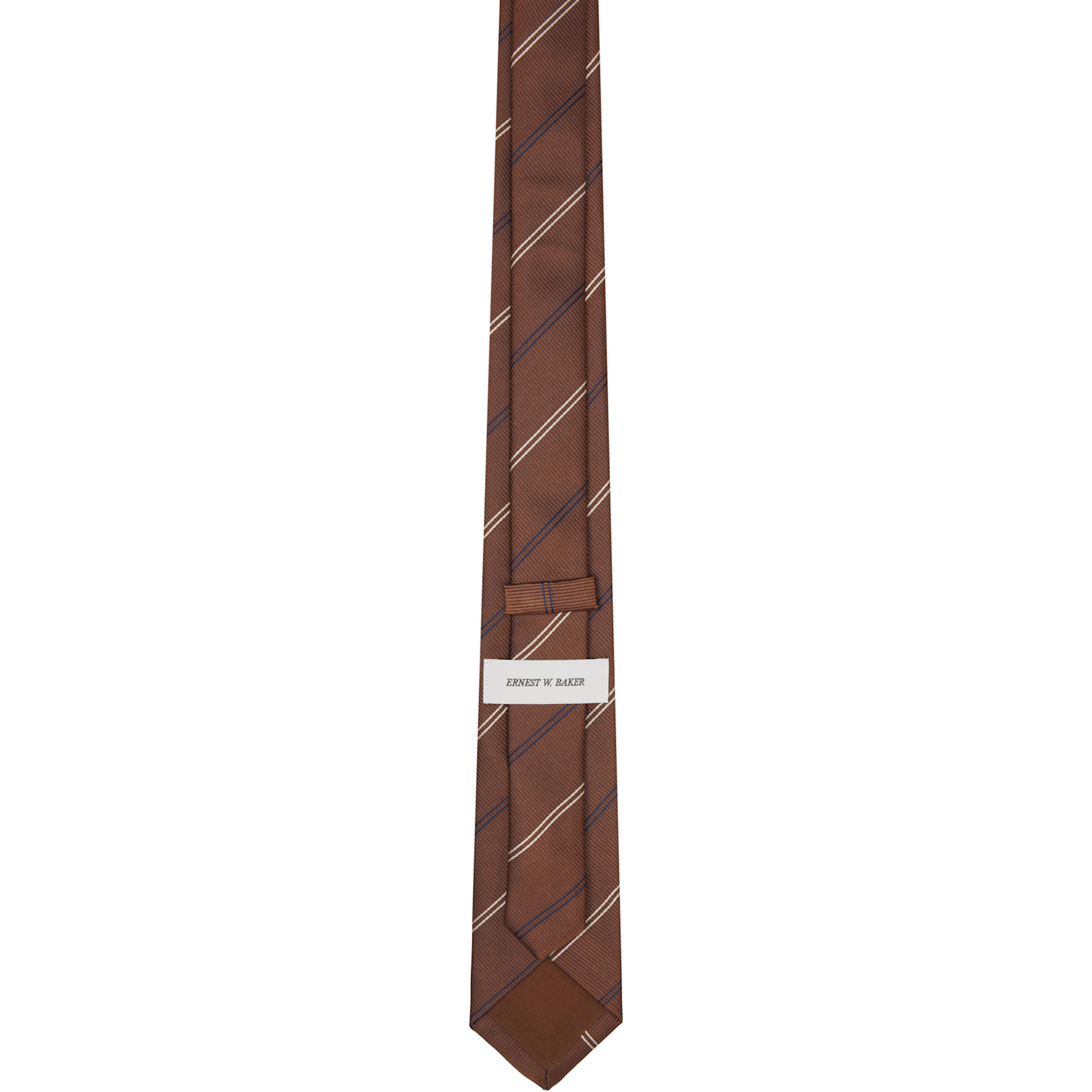  Ernest W. Baker Brown Classic Tie 