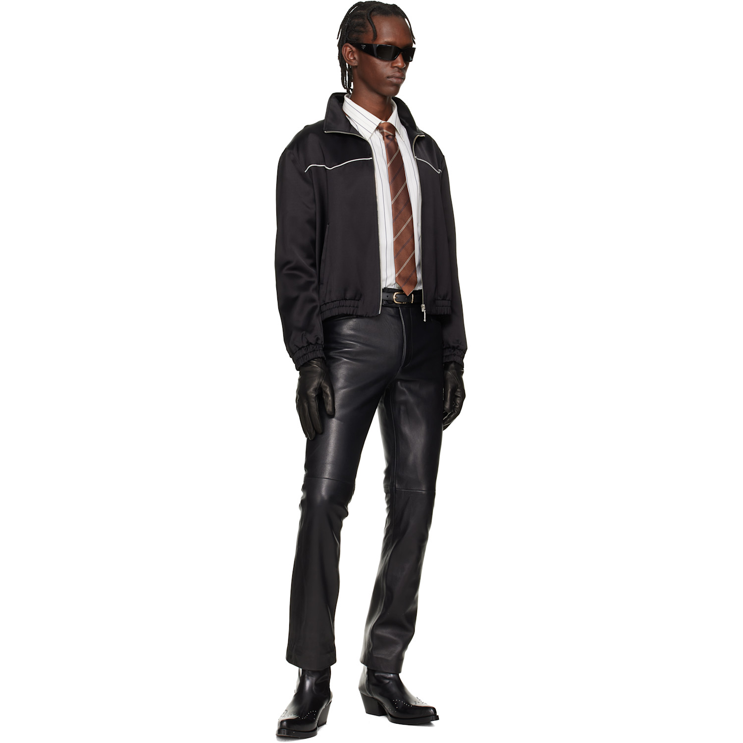  Ernest W. Baker Brown Classic Tie 