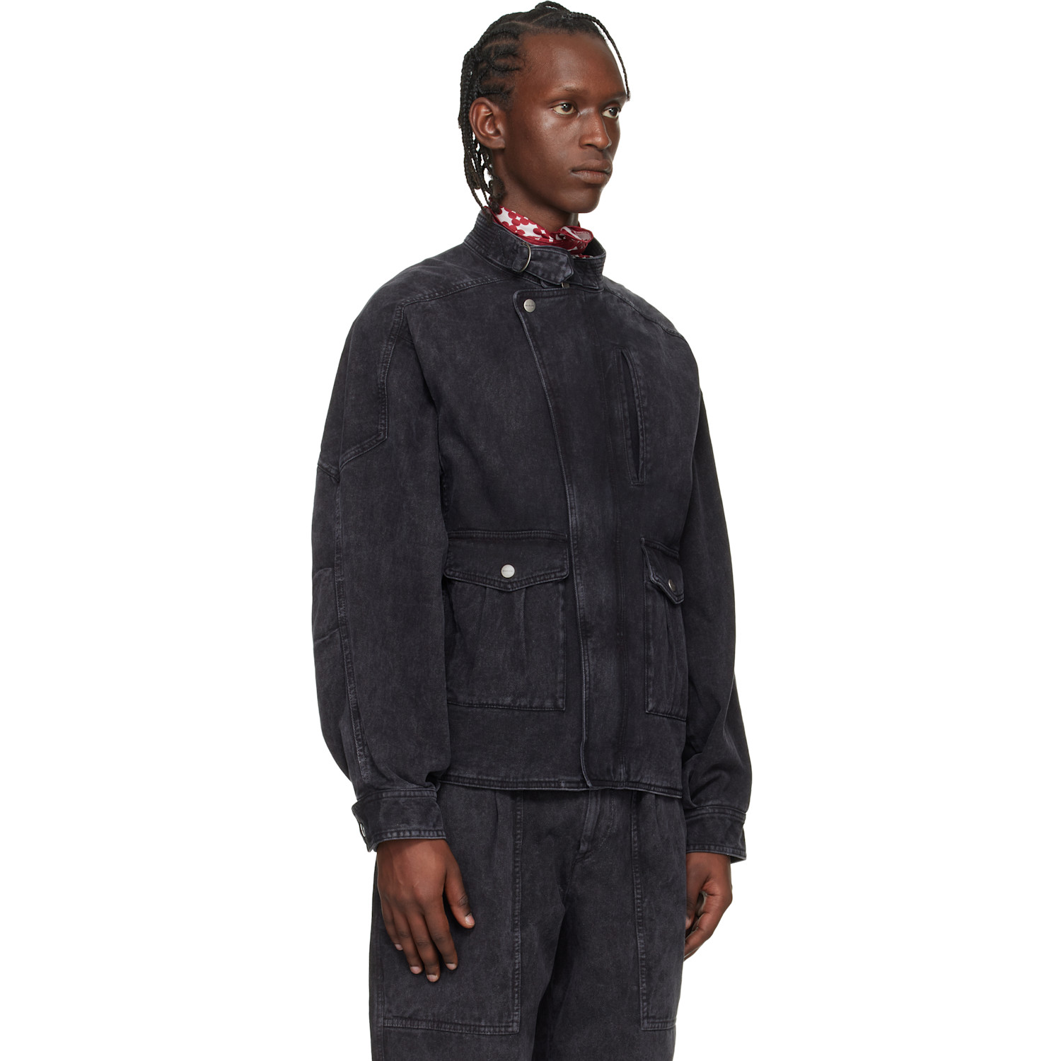 Isabel Marant Black Isaiah Denim Jacket 