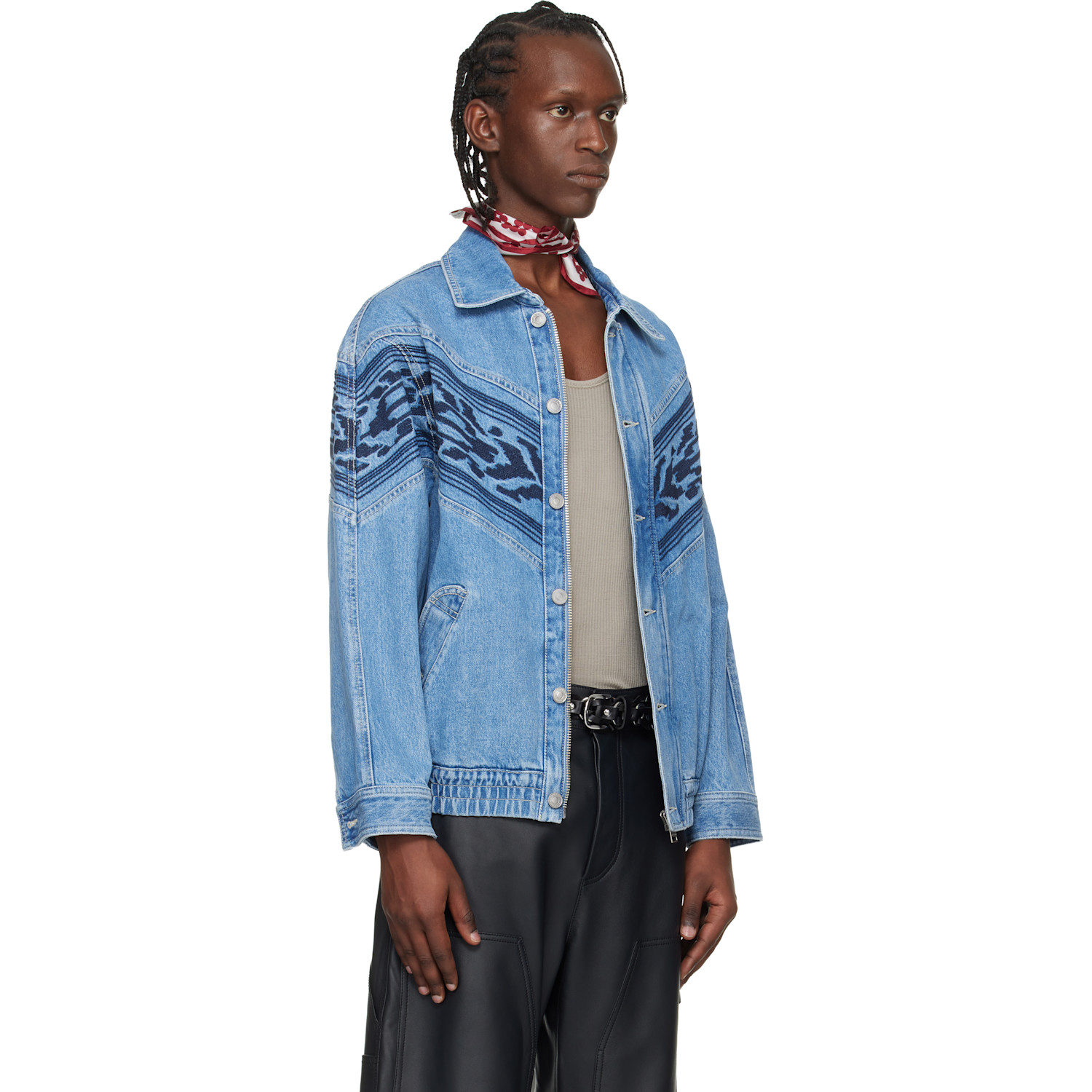  Isabel Marant Blue Julian Denim Jacket 