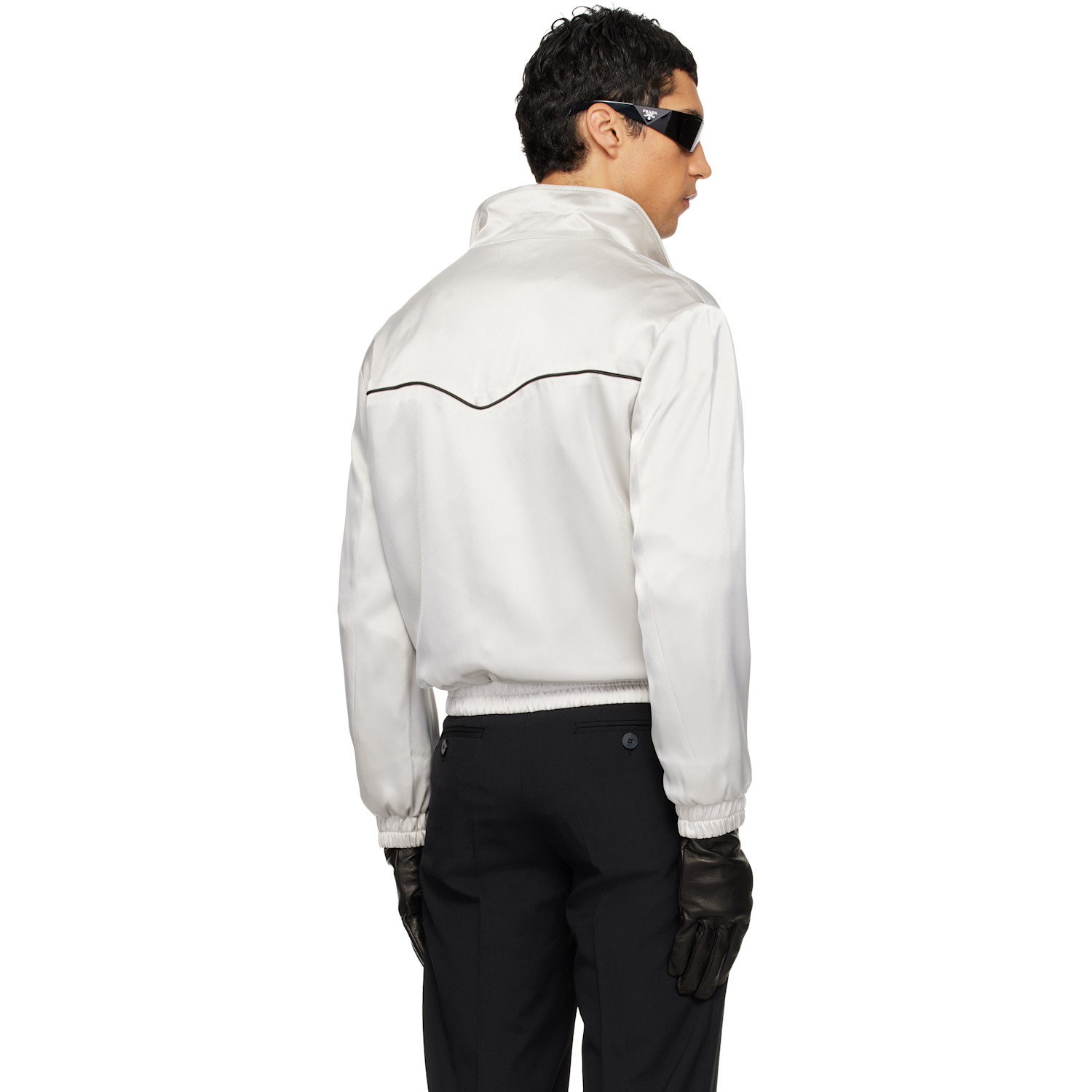  Ernest W. Baker Gray Western Track Jacket 