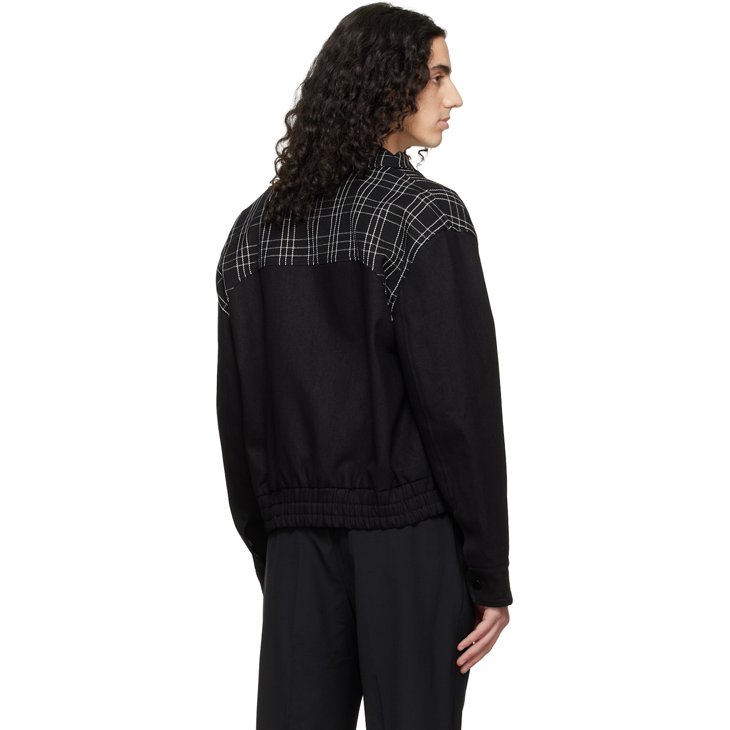  Ernest W. Baker Black Varsity Jacket 