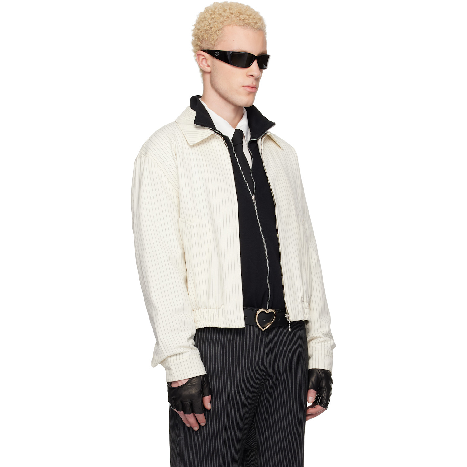  Ernest W. Baker Off-white Harrington Jacket 