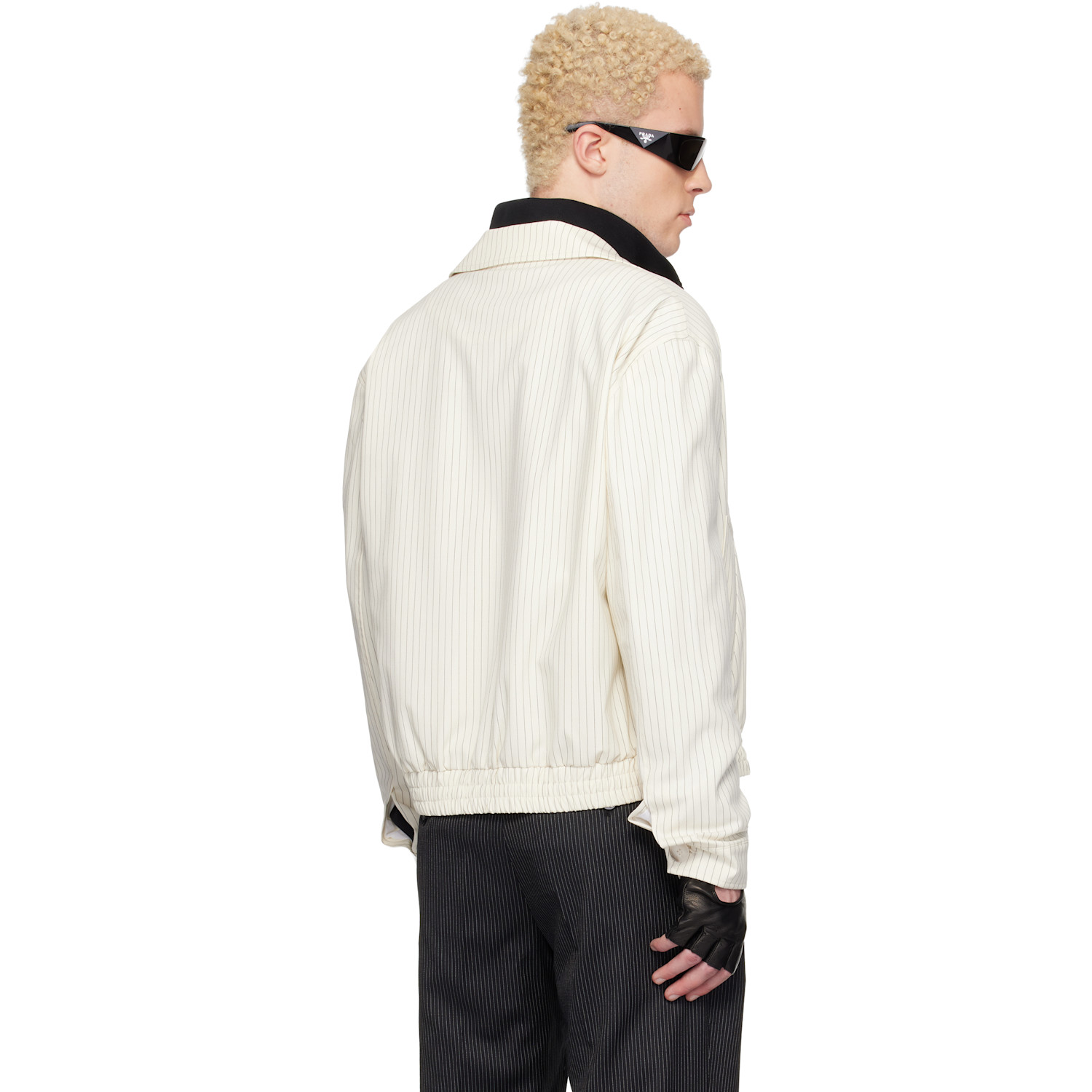  Ernest W. Baker Off-white Harrington Jacket 