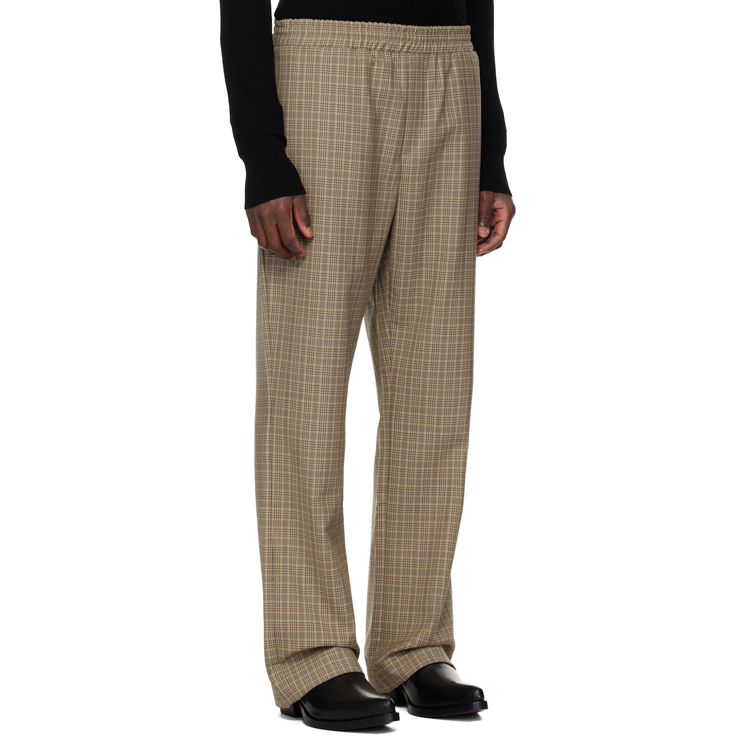  Ernest W. Baker Brown Straight Fit Track Pants 