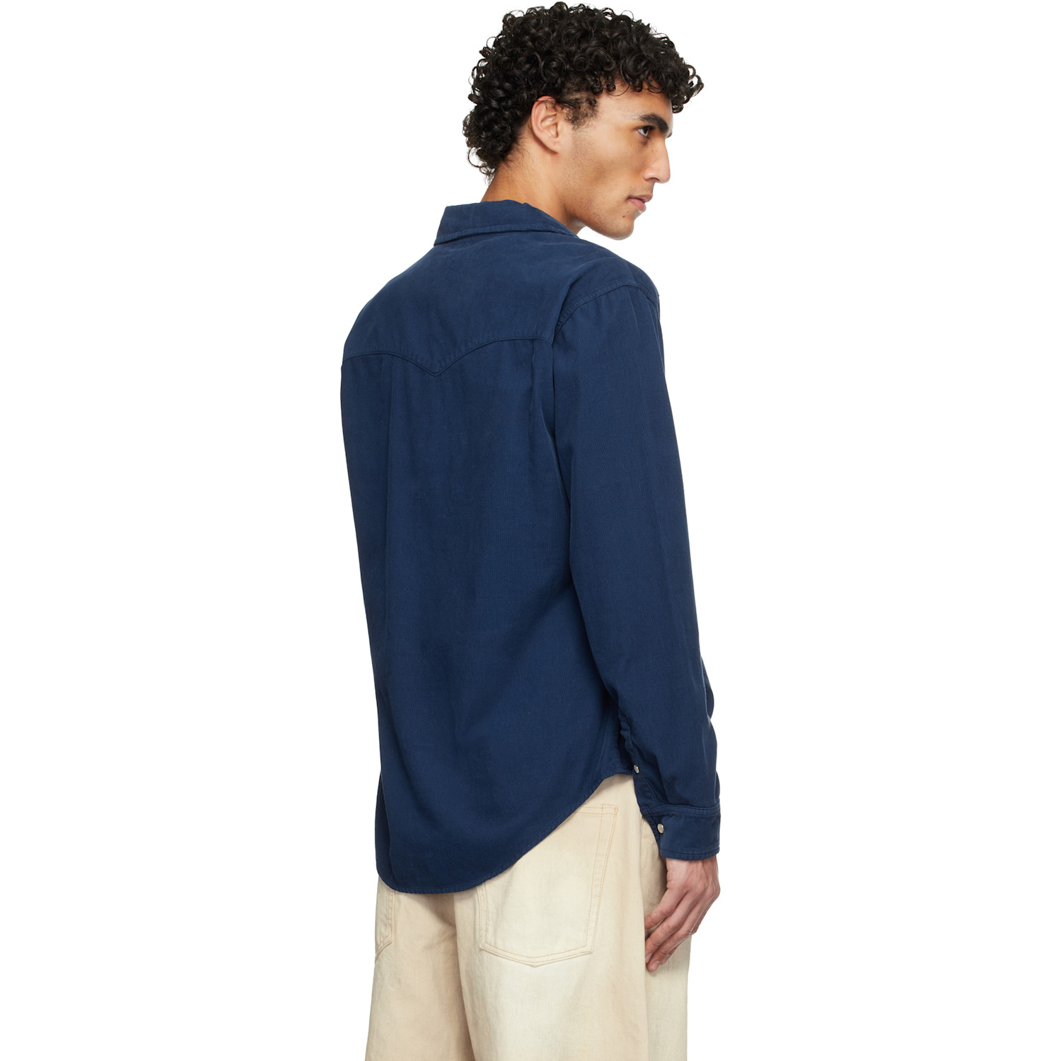  Isabel Marant Navy Vasco Shirt 