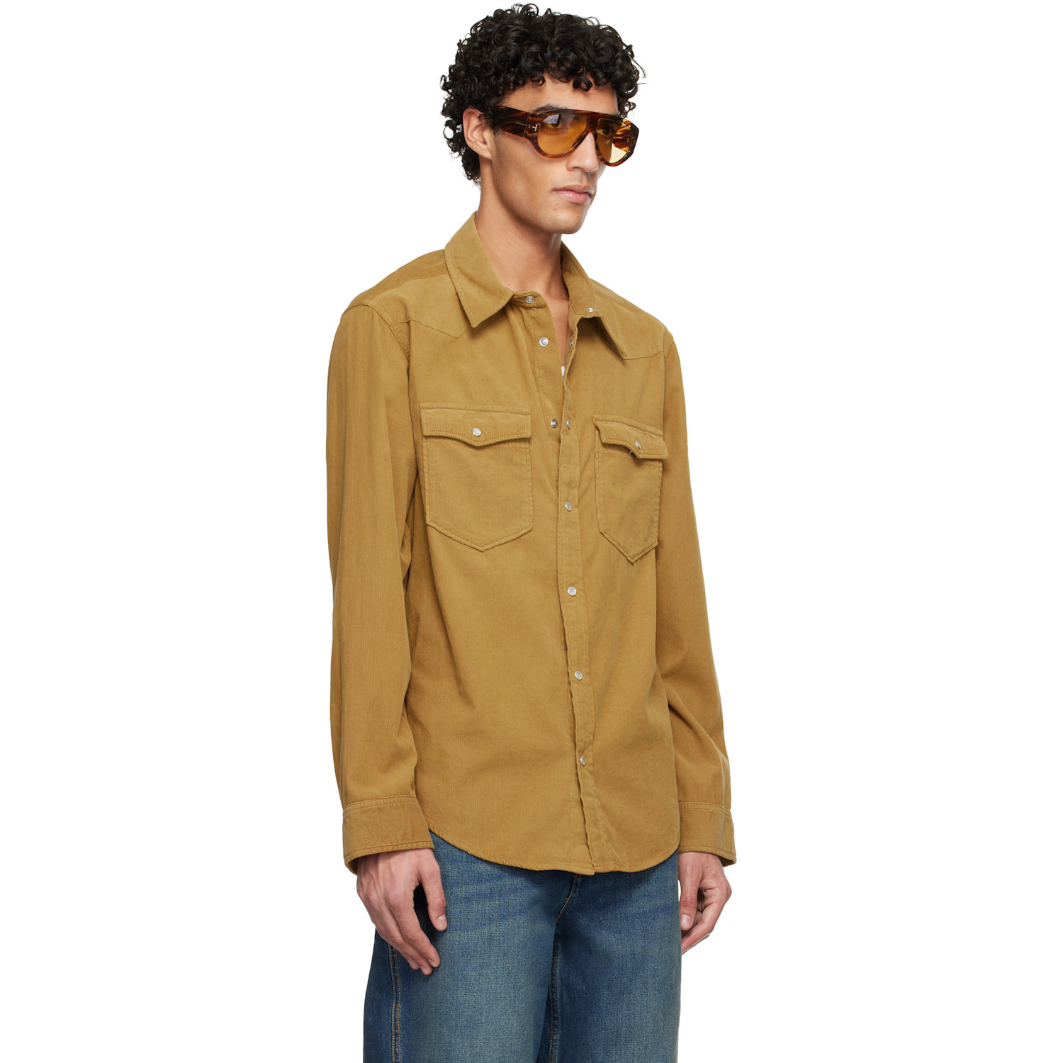  Isabel Marant Tan Vasco Shirt 
