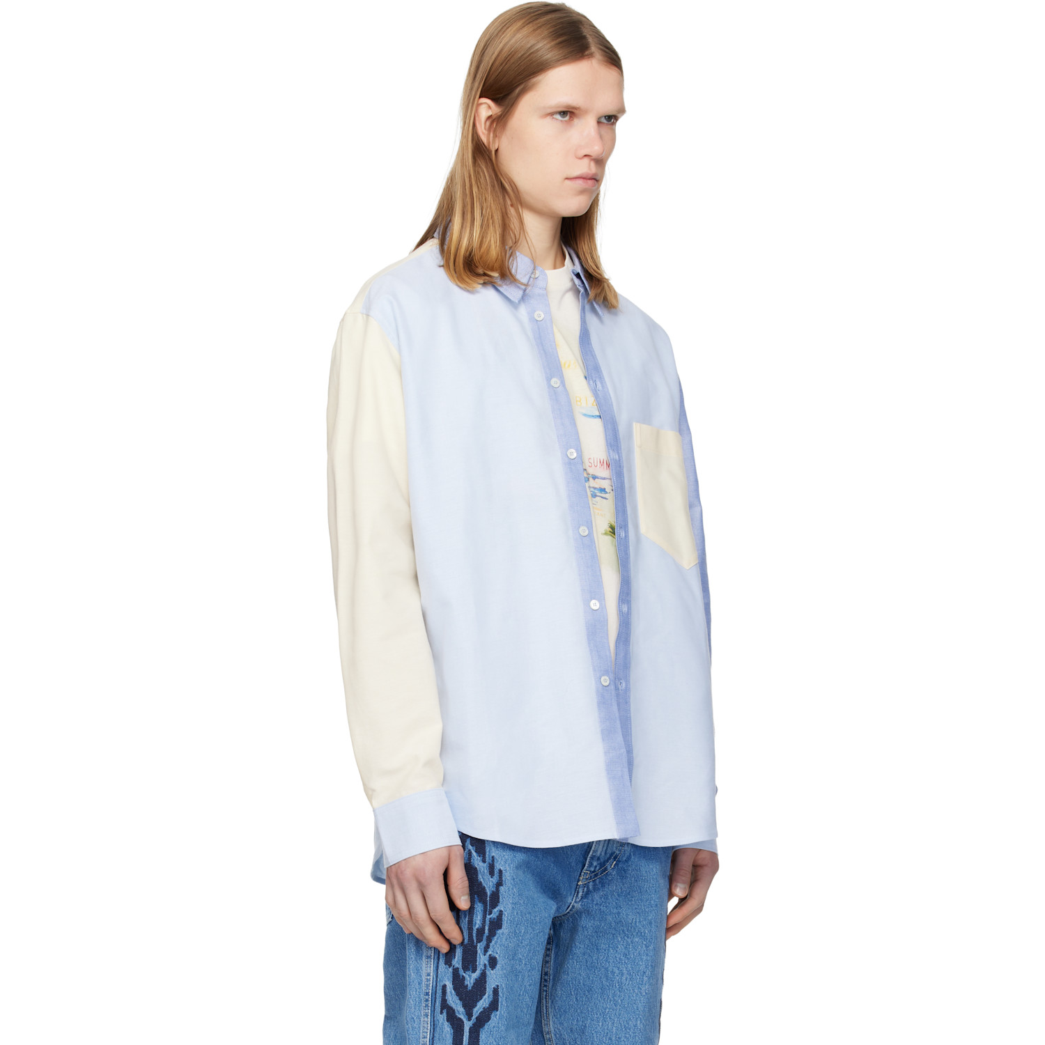 Isabel Marant Blue & Yellow Nathael Shirt 