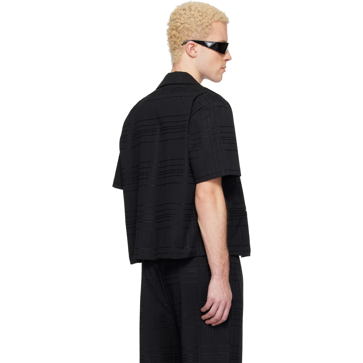  Ernest W. Baker Black Tailoring Shirt 