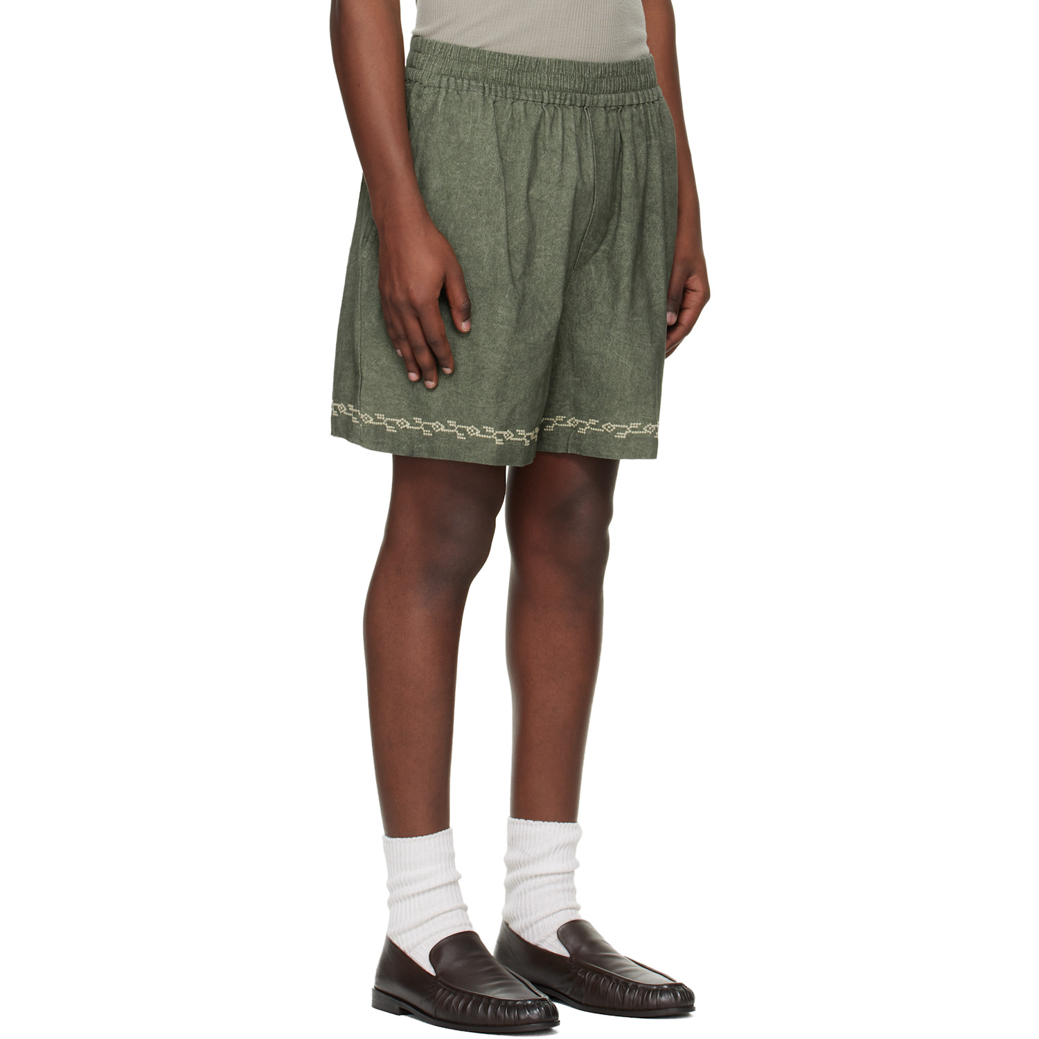  Isabel Marant Green Zilan Shorts 