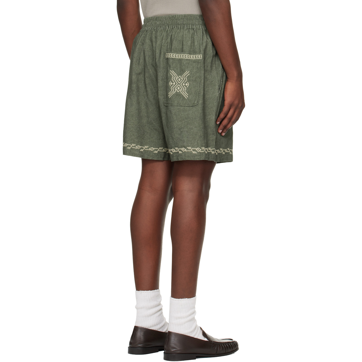  Isabel Marant Green Zilan Shorts 