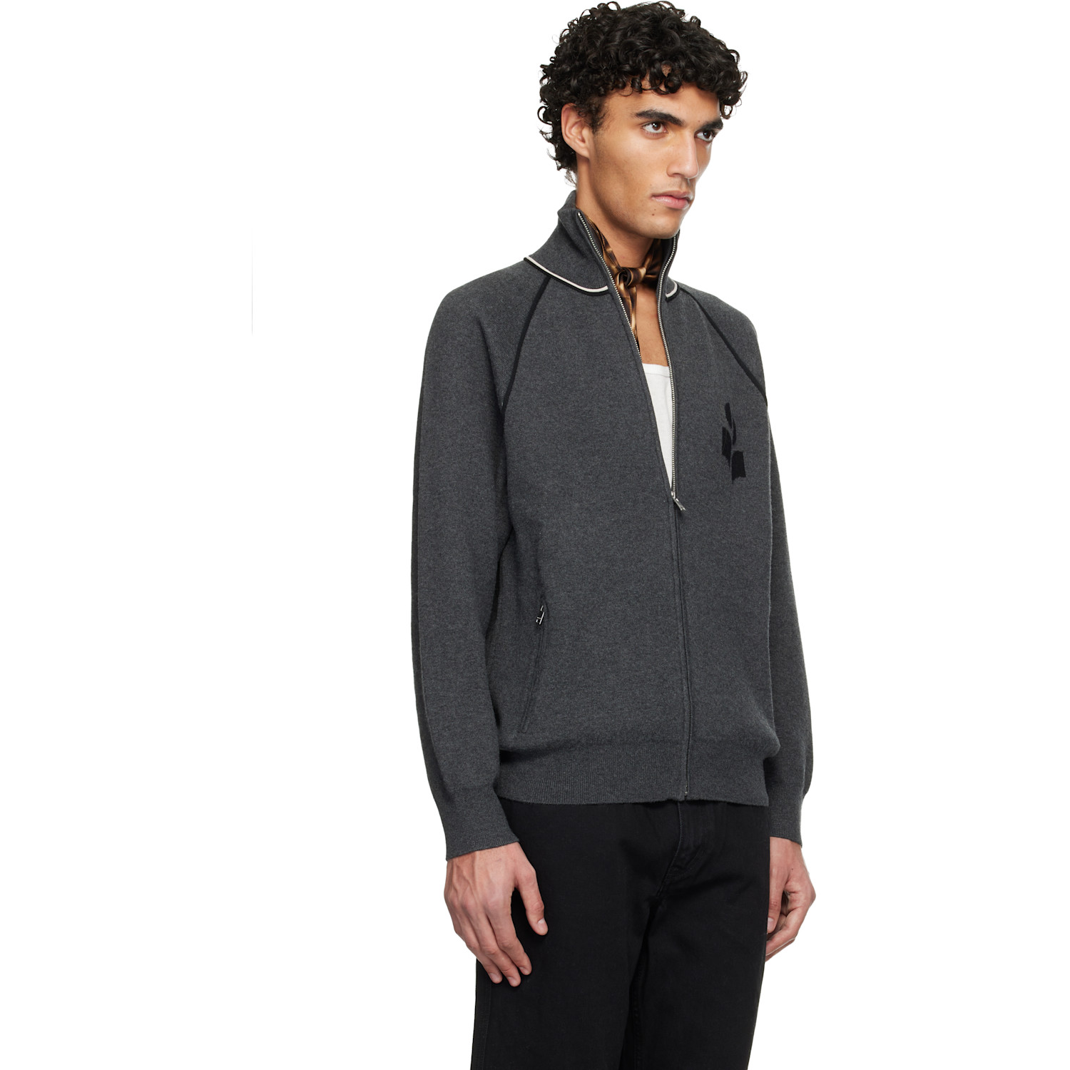  Isabel Marant Gray Sergio Cardigan Jacket 