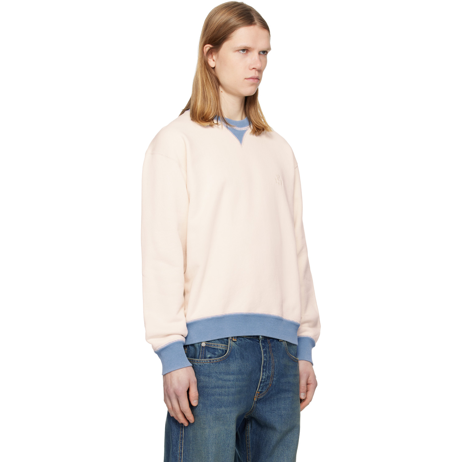  Isabel Marant Off-white & Blue Miker Sweatshirt 
