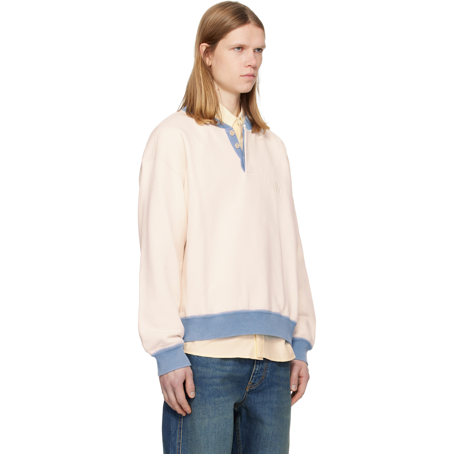  Isabel Marant Off-white & Blue Mathias Sweatshirt 