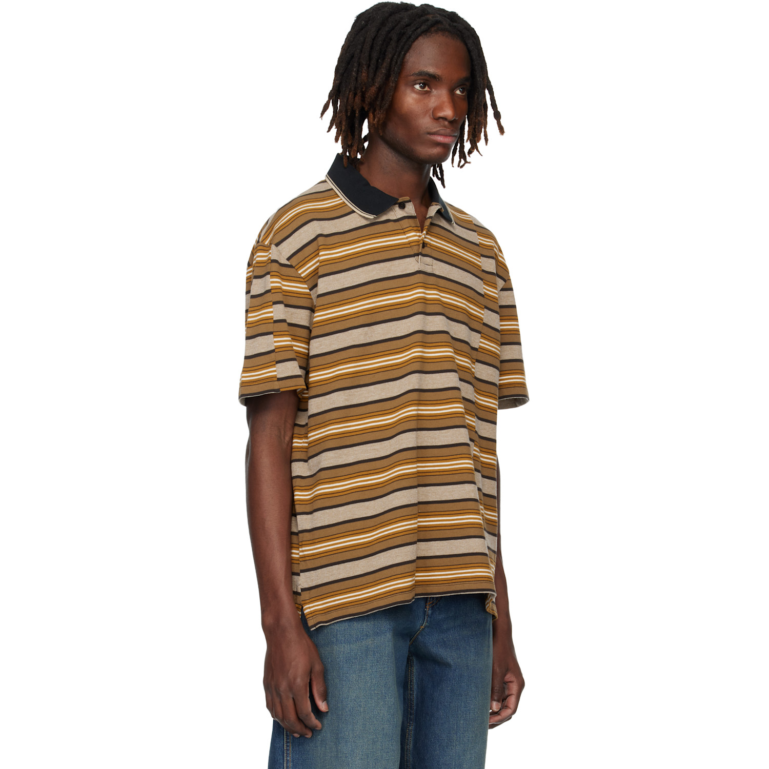  Isabel Marant Orange & Brown Safko Polo 