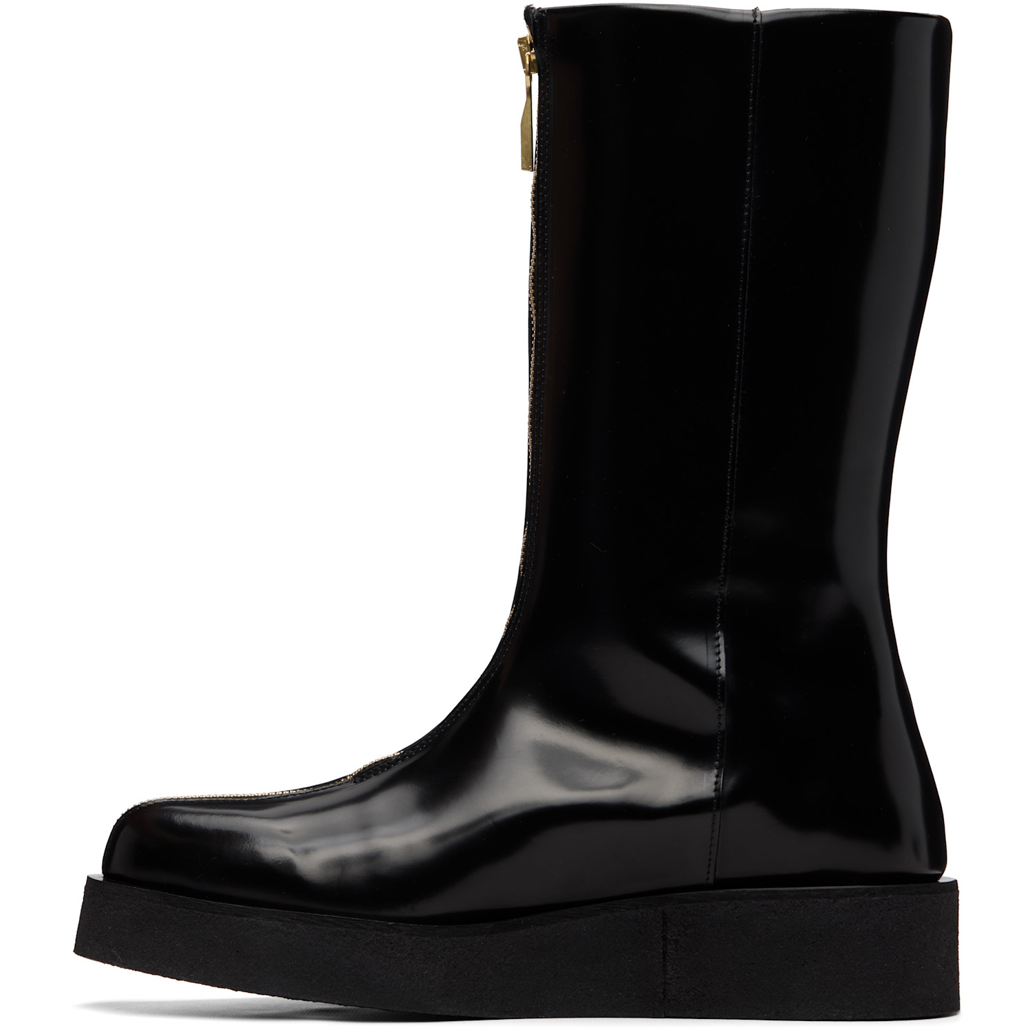  Ernest W. Baker Black Zipp Boots 