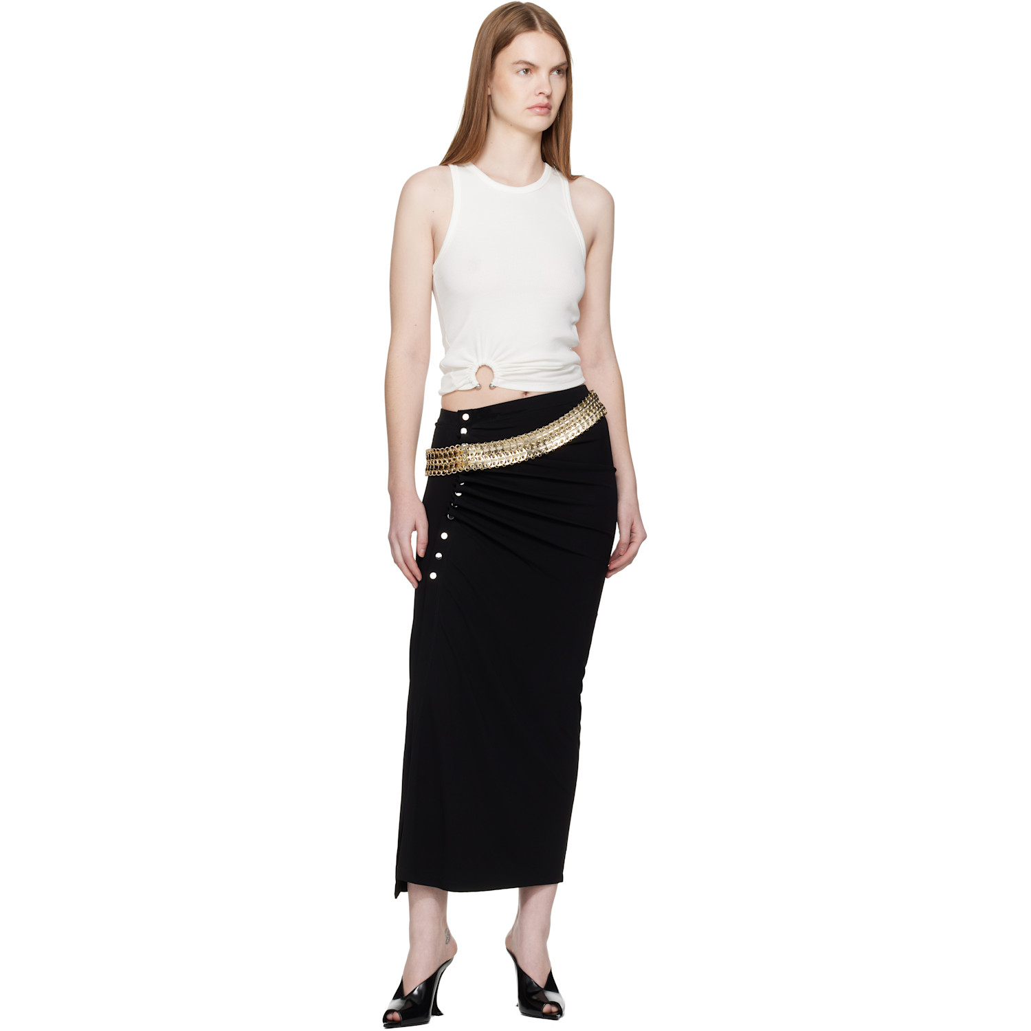  Rabanne Gold Jewel Belt 