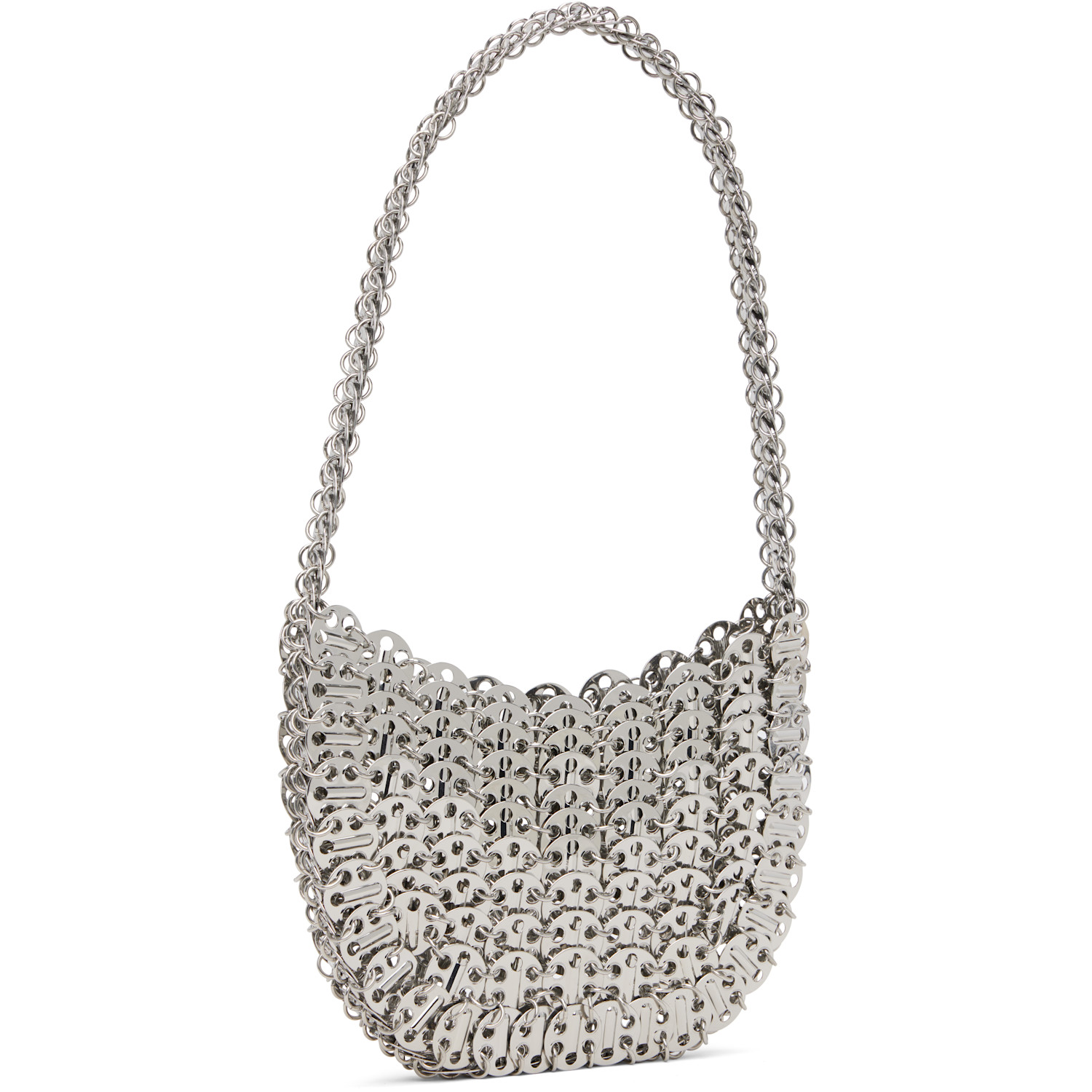  Rabanne Silver Iconic 1969 Moon Bag 