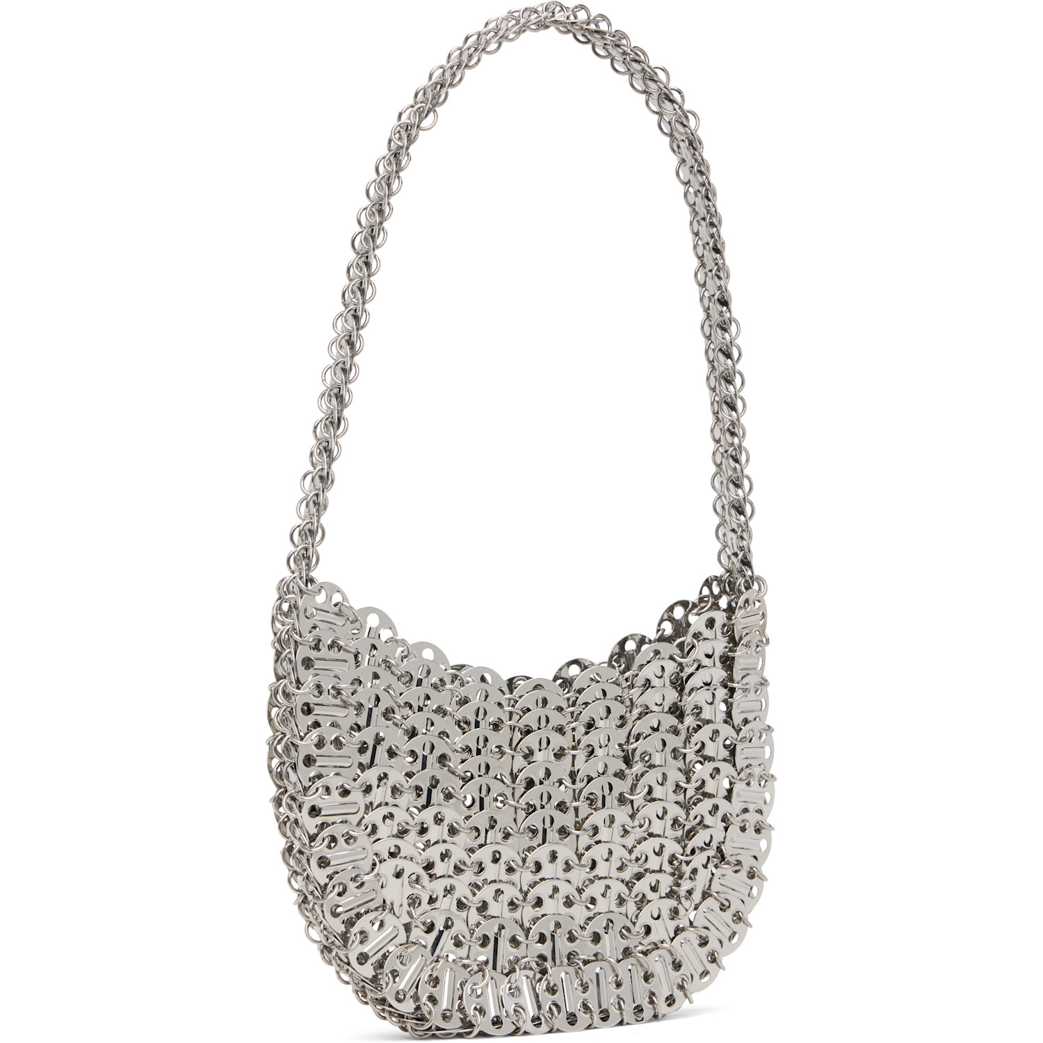  Rabanne Silver Iconic 1969 Moon Bag 