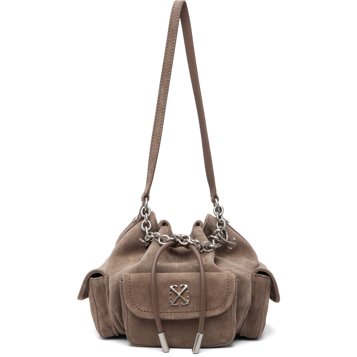 Off-White Brown Dumbo.B Bucket Bag
