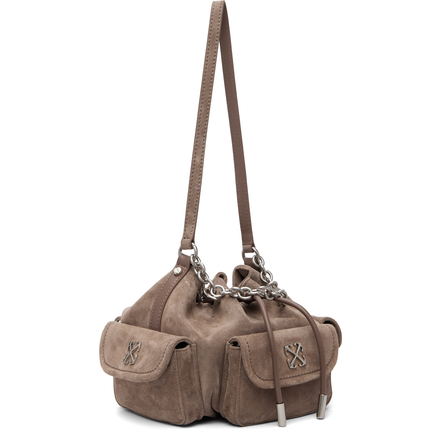  Off-white Brown Dumbo.b Bucket Bag 