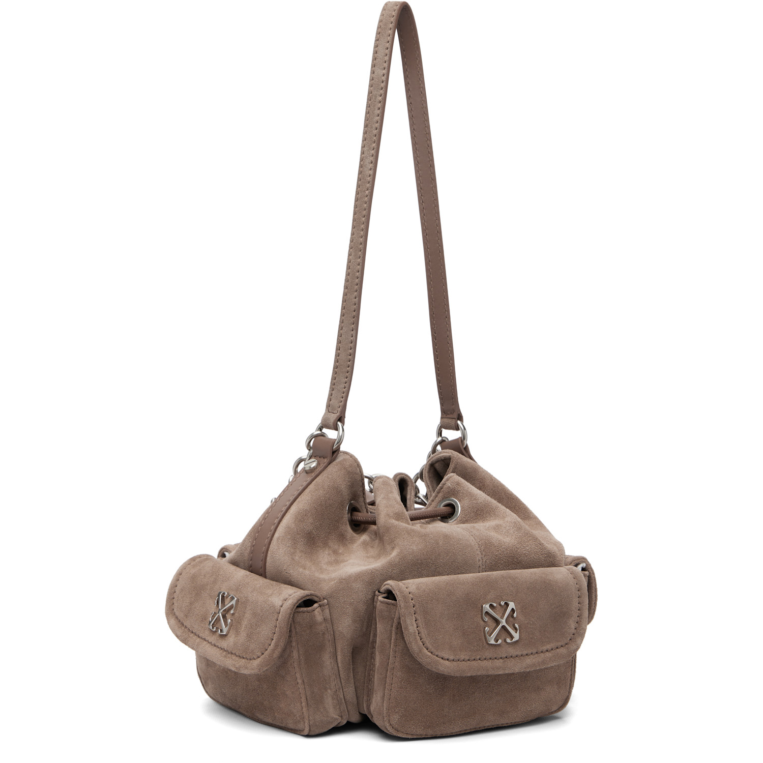  Off-white Brown Dumbo.b Bucket Bag 