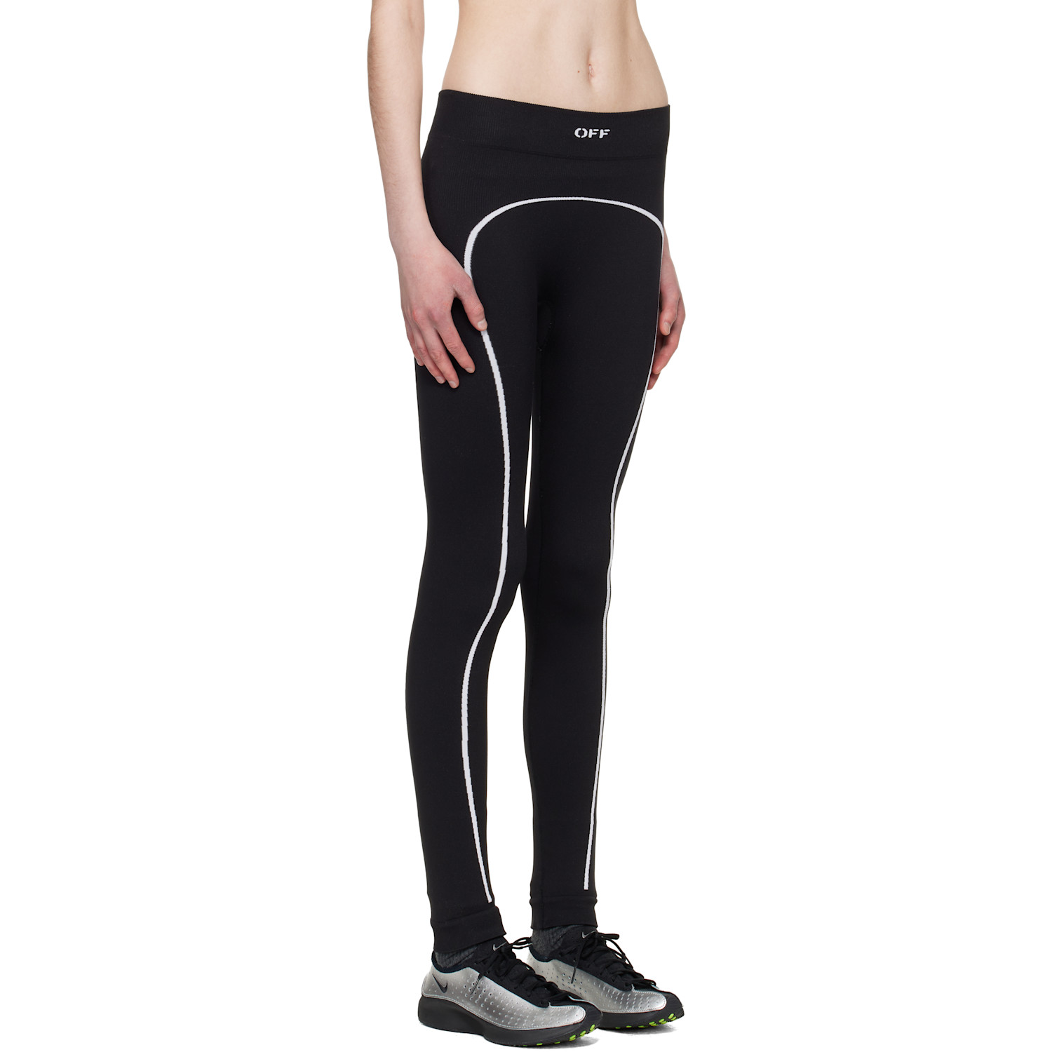  Off-white Black 'off' Stamp Seamless Leggings 