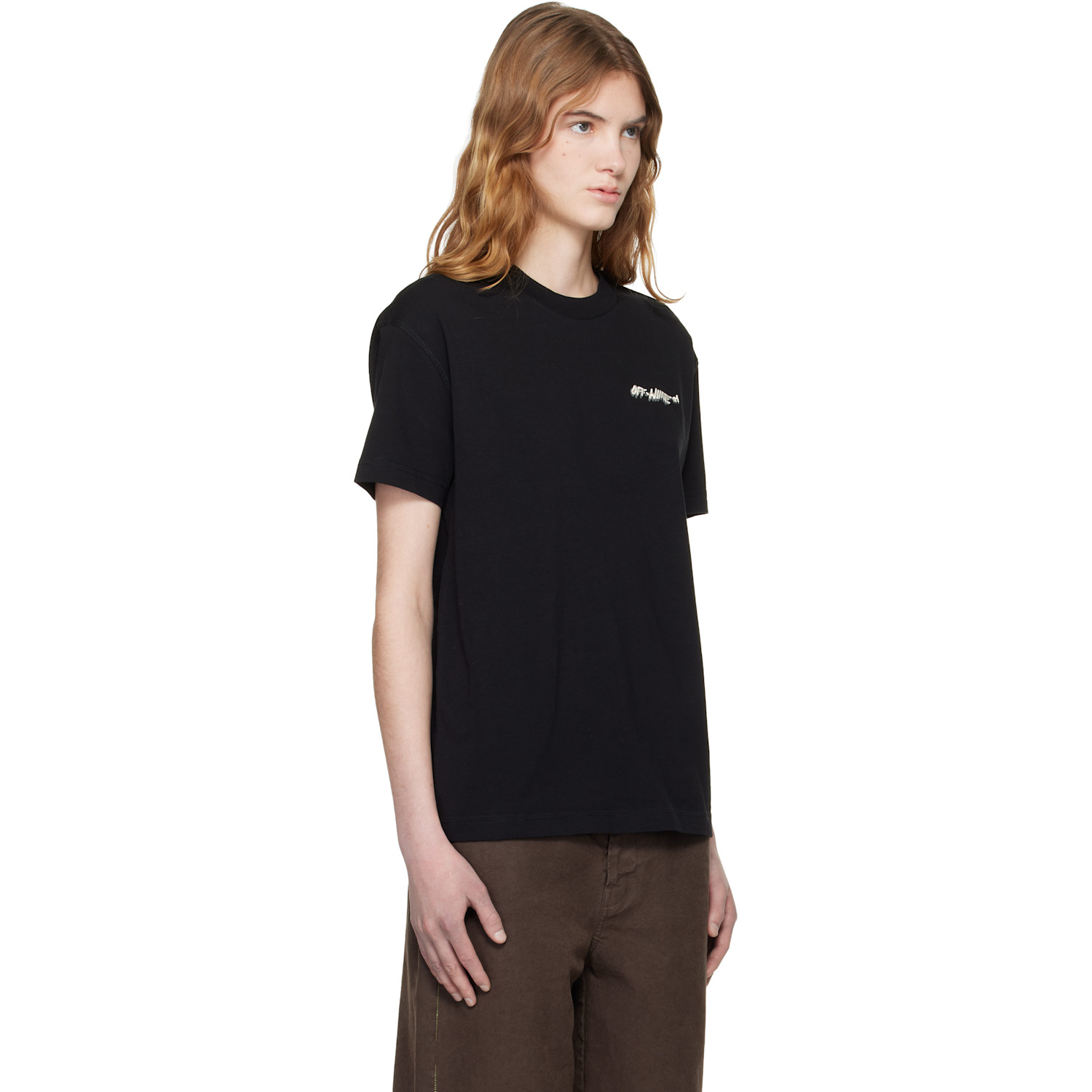  Off-white Black 'off-white' Shadow Reg T-shirt 