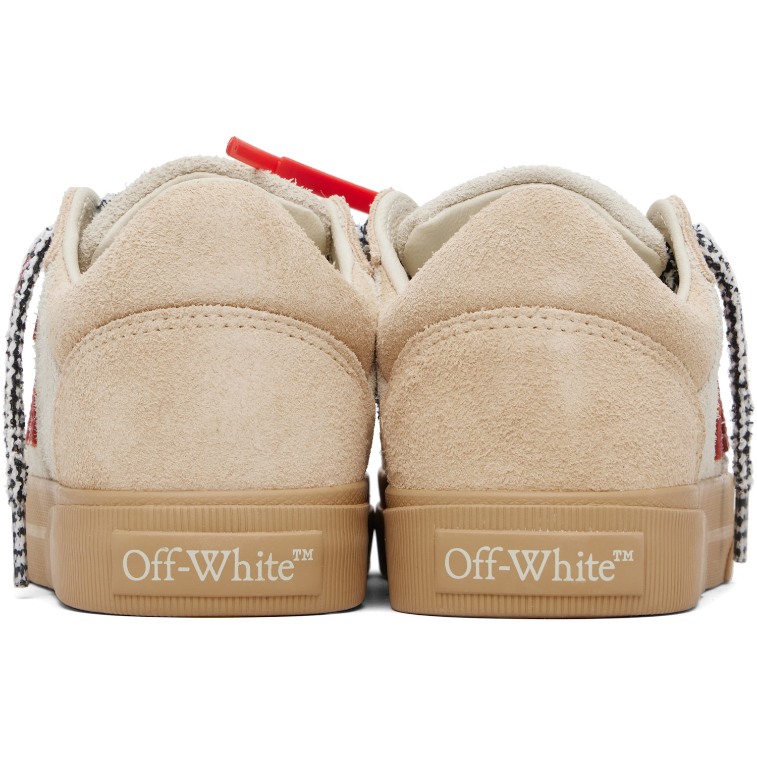  Off-white Beige Vulcanized Low Suede Sneakers 