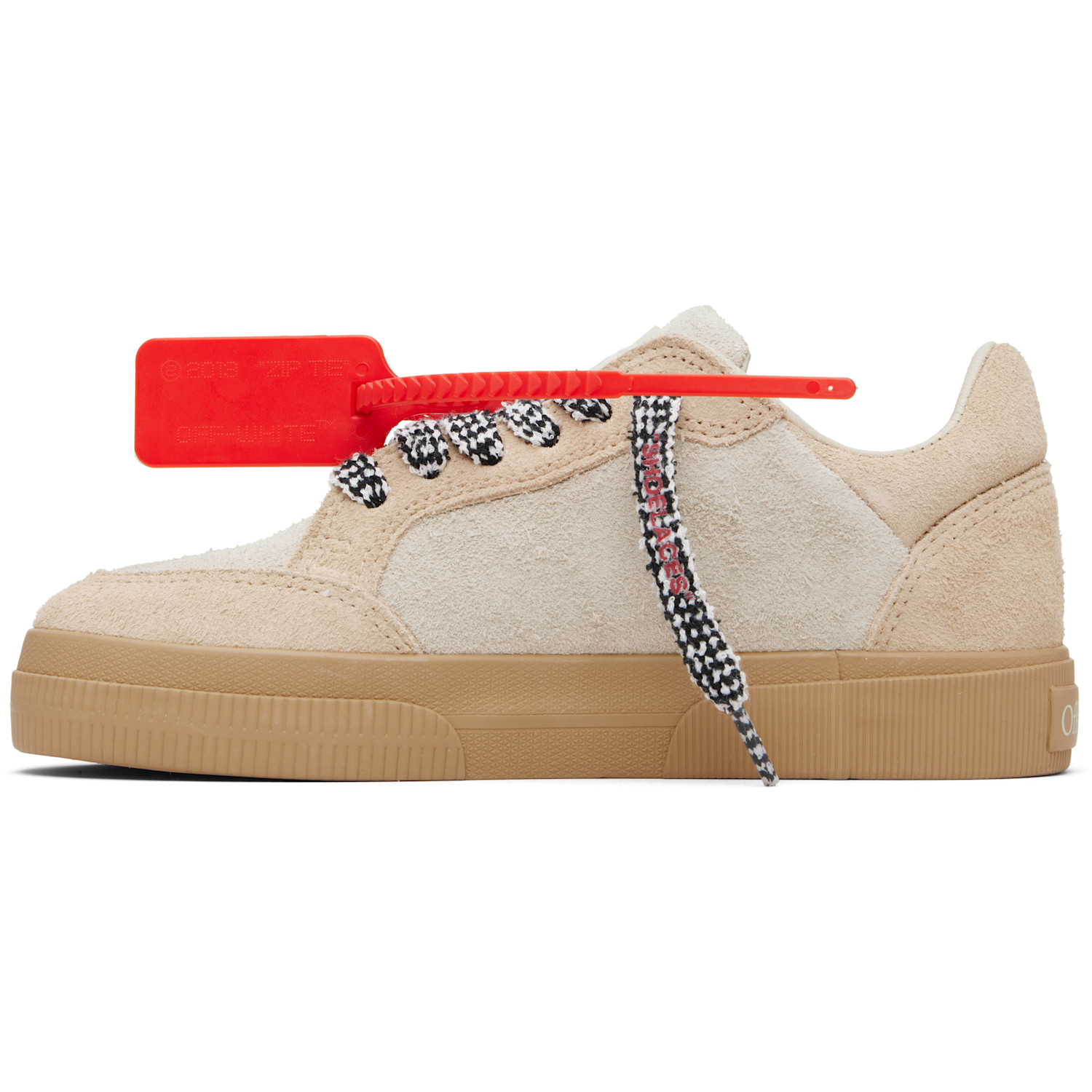  Off-white Beige Vulcanized Low Suede Sneakers 