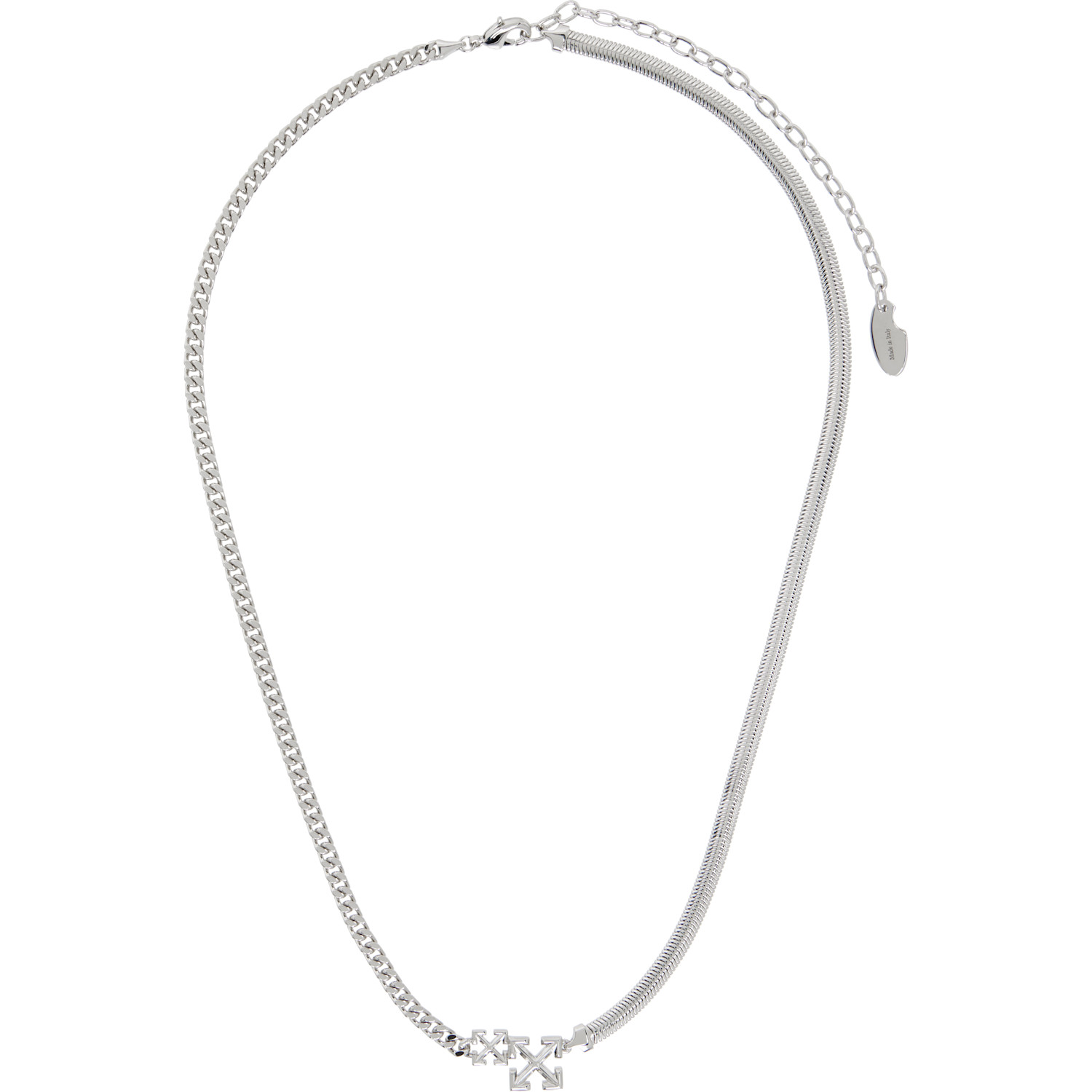 Off-White Double Arrow Necklace
