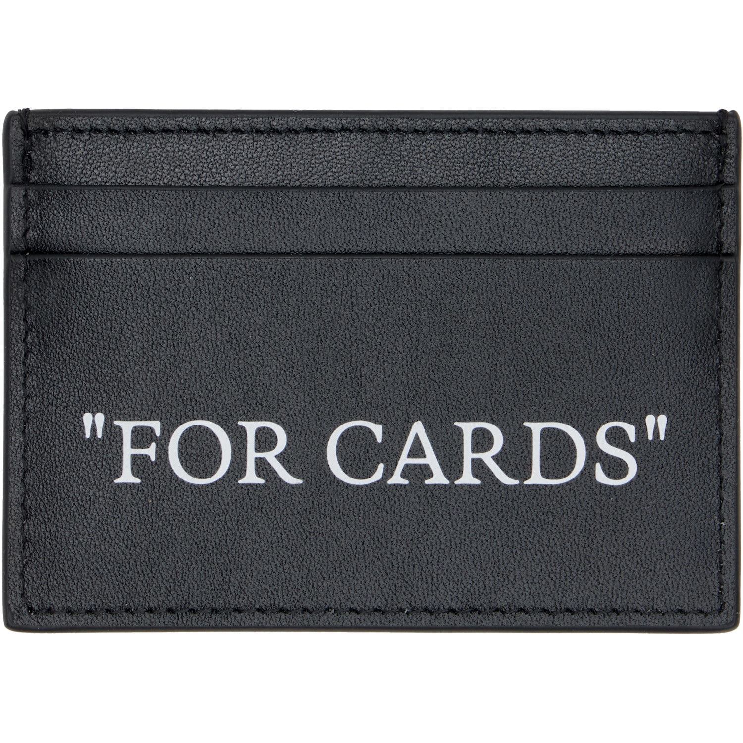 Off-white Black Quote Card Holder 