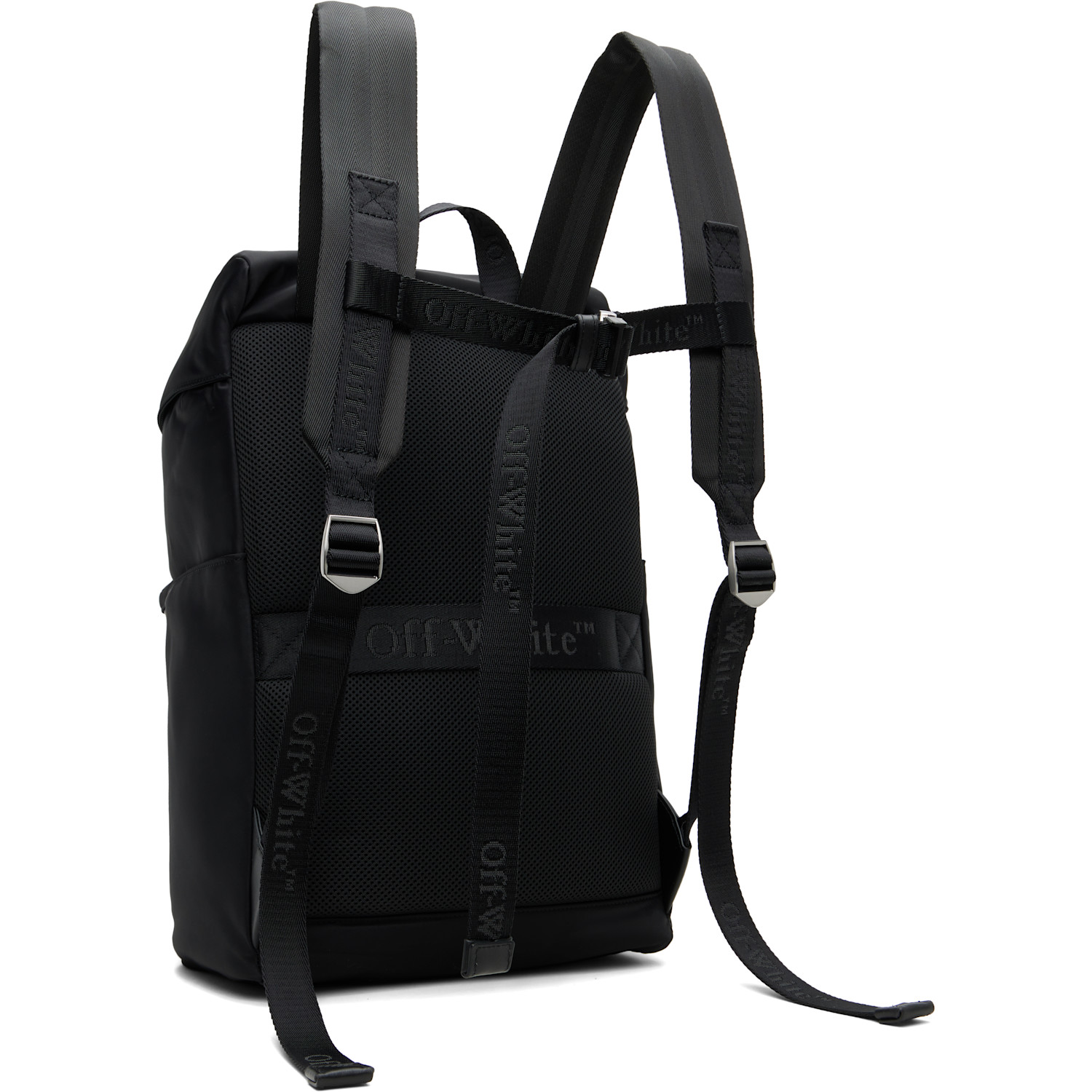  Off-white Black Outdoor Nylon Backpack 