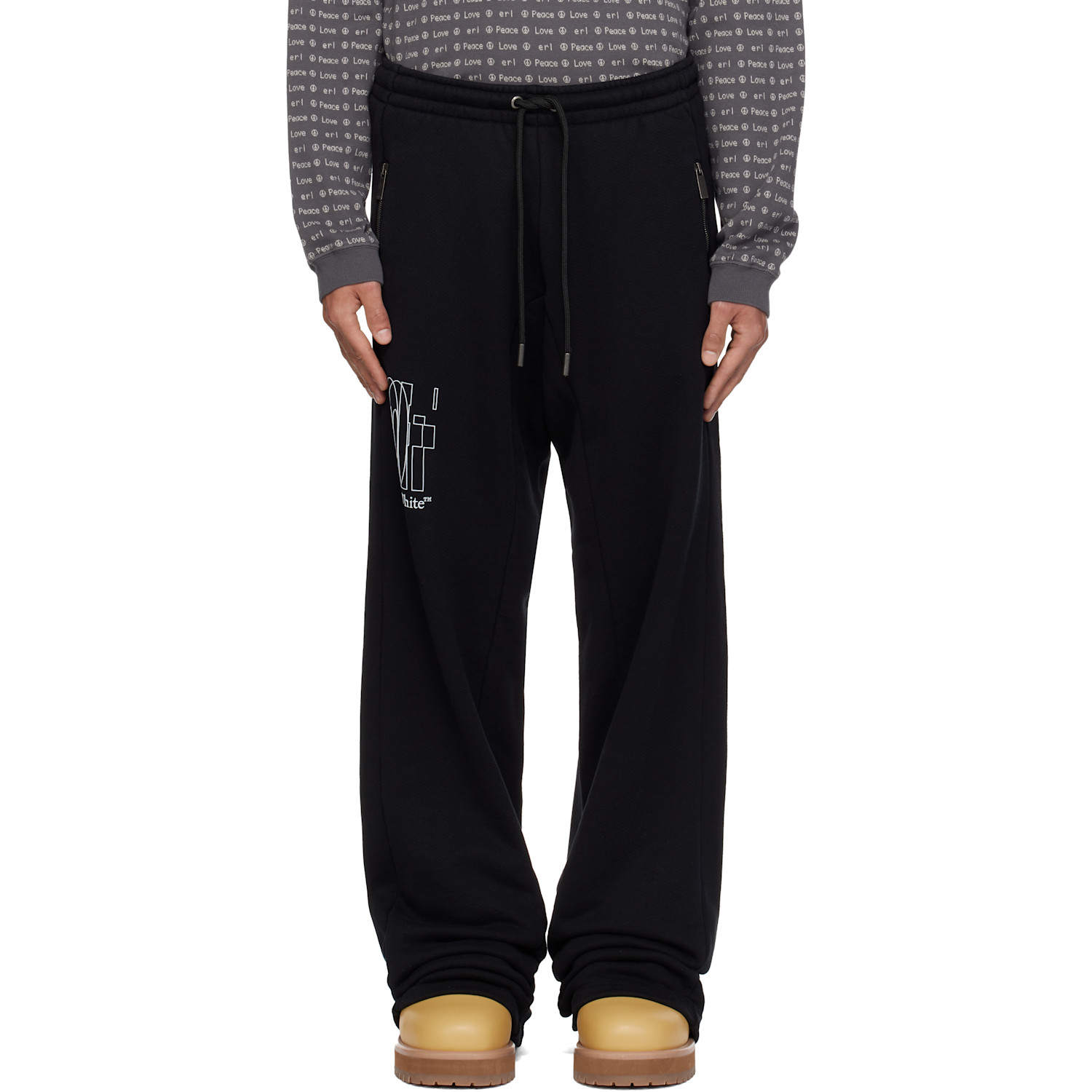 Off-White Black Big Double Arrow Slouchy Sweatpants
