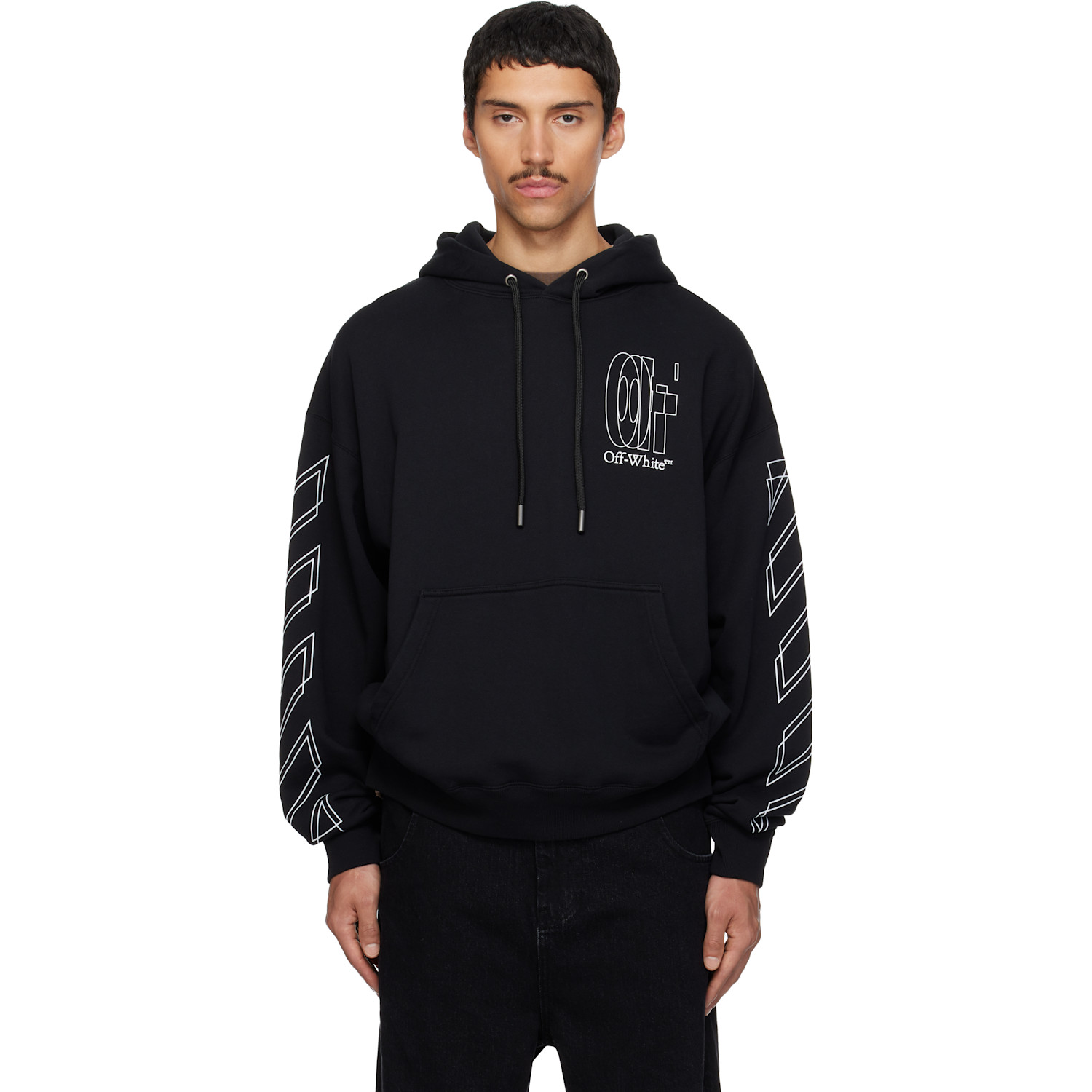 Off-White Black Big Double Arrow Skate Hoodie