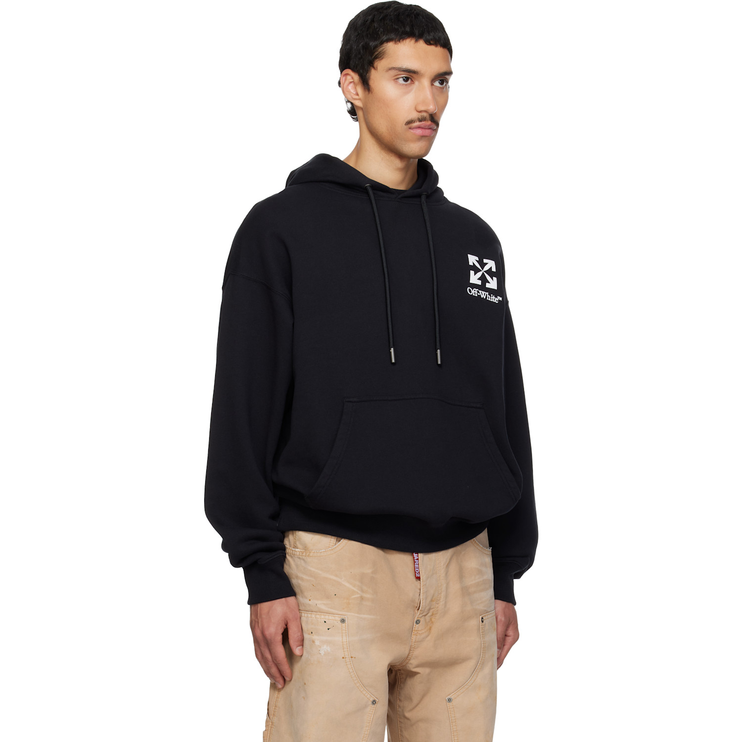  Off-white Black Small Arrow Skate Hoodie 