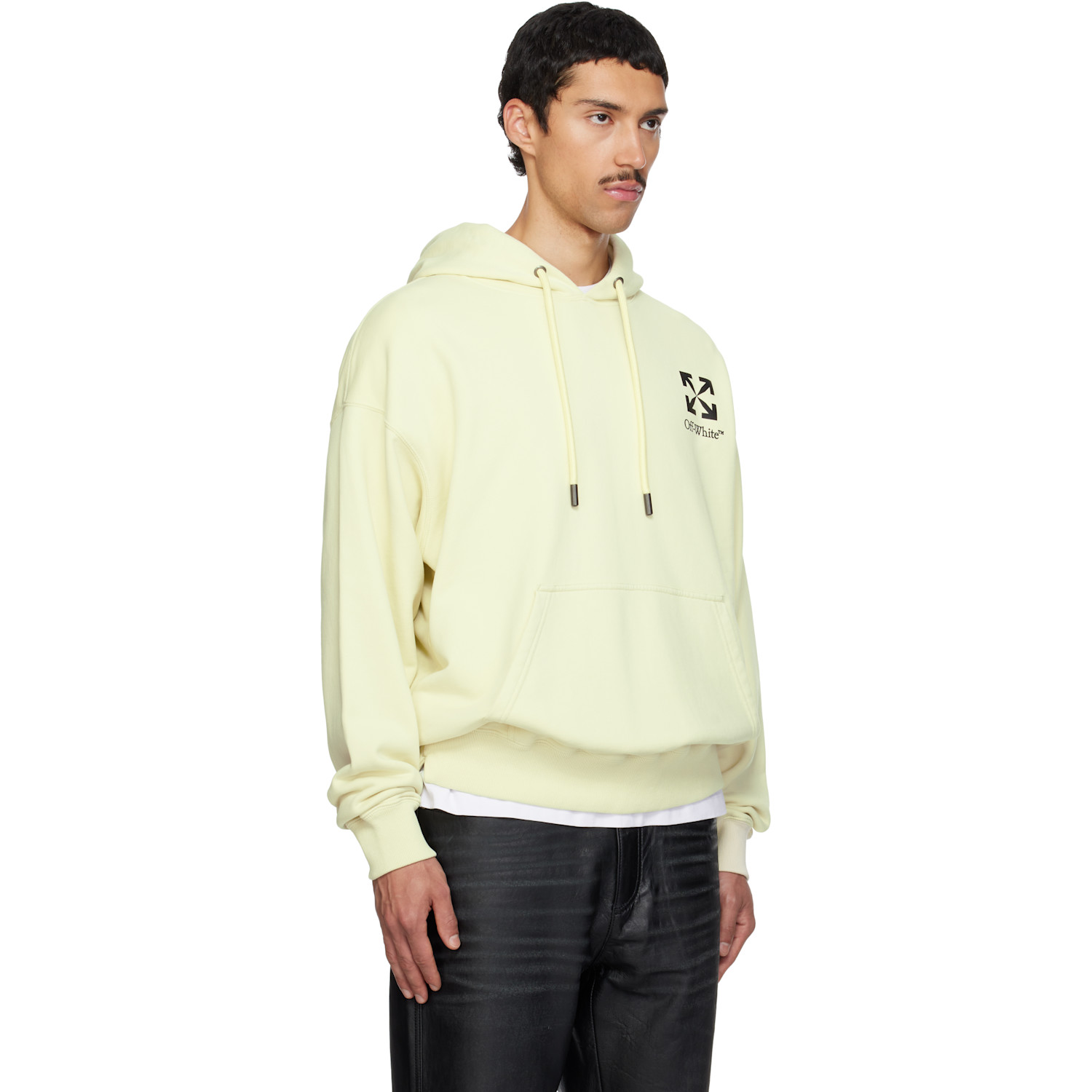 Off-white Yellow Small Arrow Skate Hoodie 