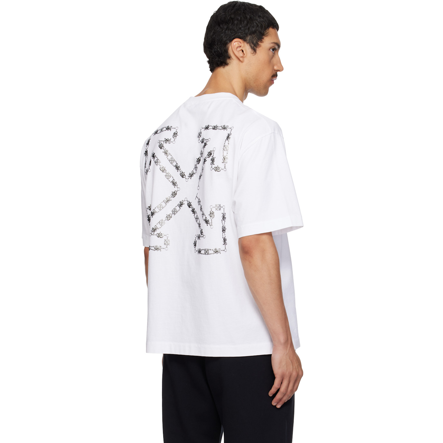  Off-white White Chain Araldic Arrow T-shirt 