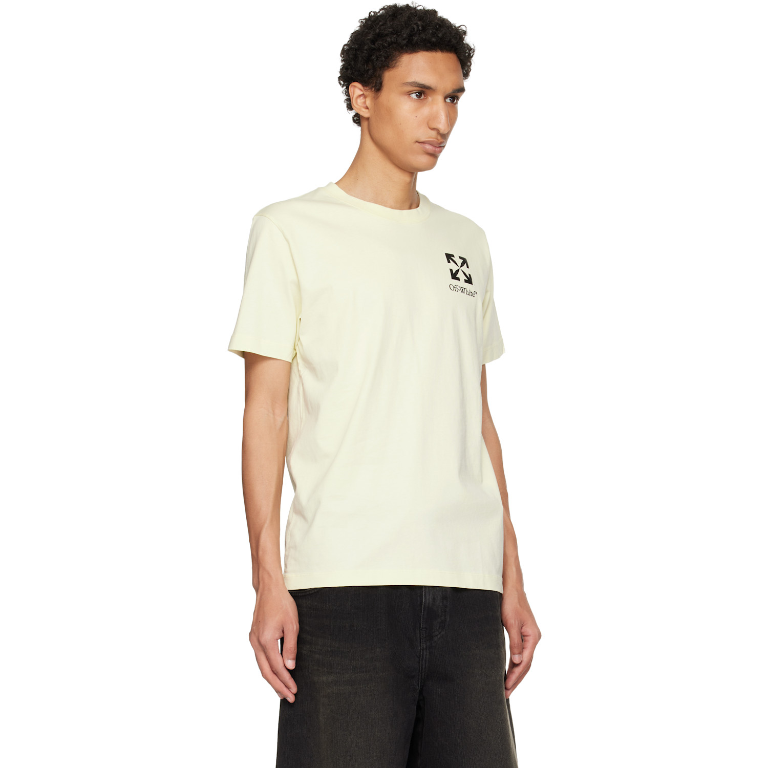  Off-white Yellow Small Arrow Slim T-shirt 