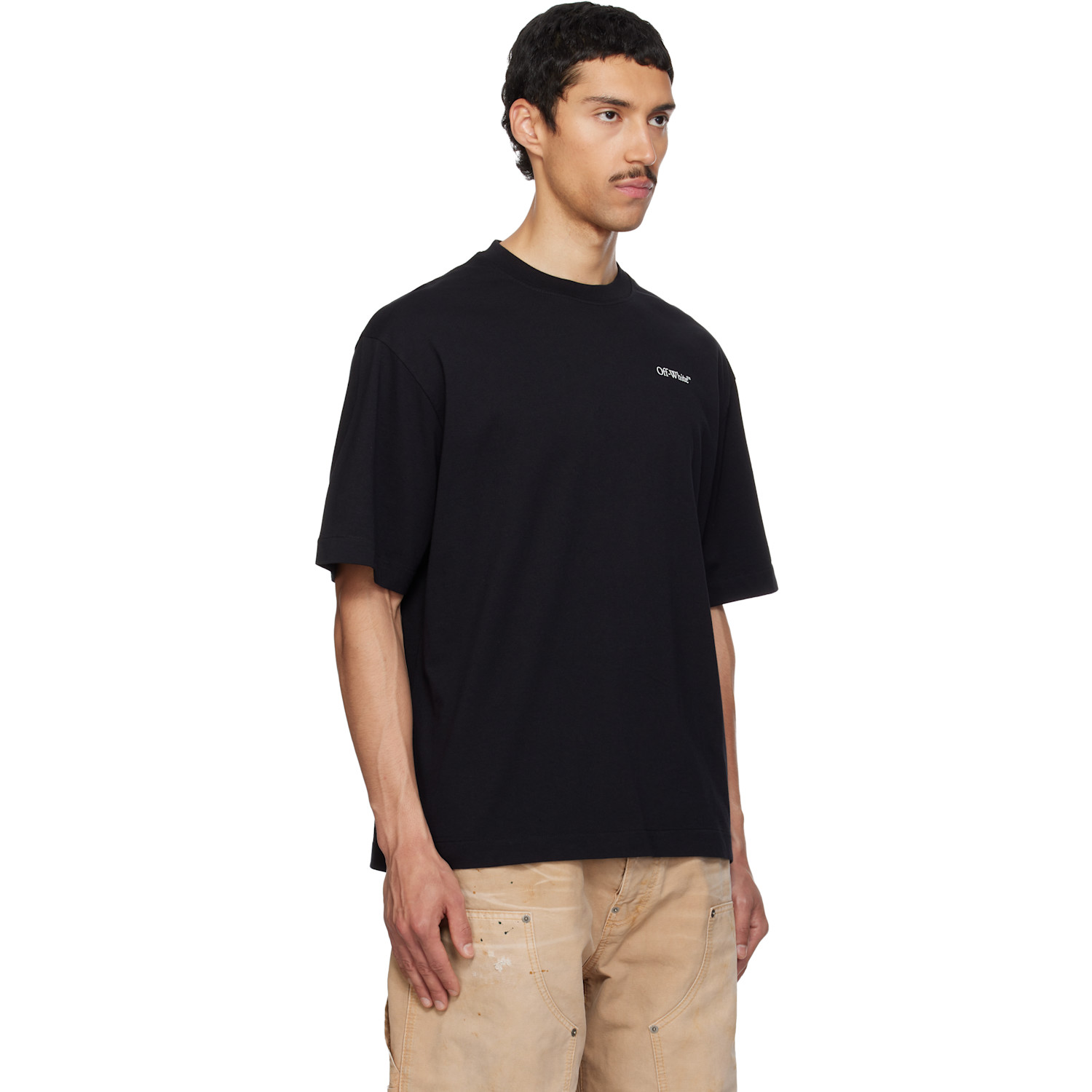  Off-white Black Half Arrow Skate T-shirt 