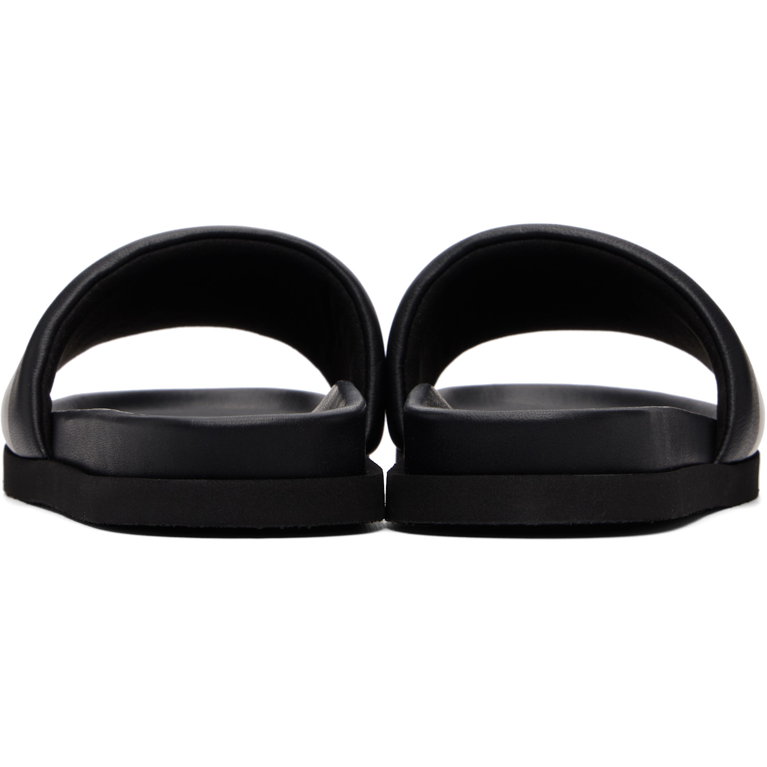  Off-white Black Industrial Belt Slider Sandals 