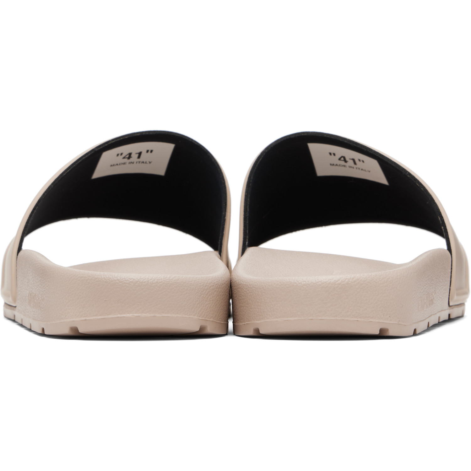  Off-white Beige Bookish Slides 