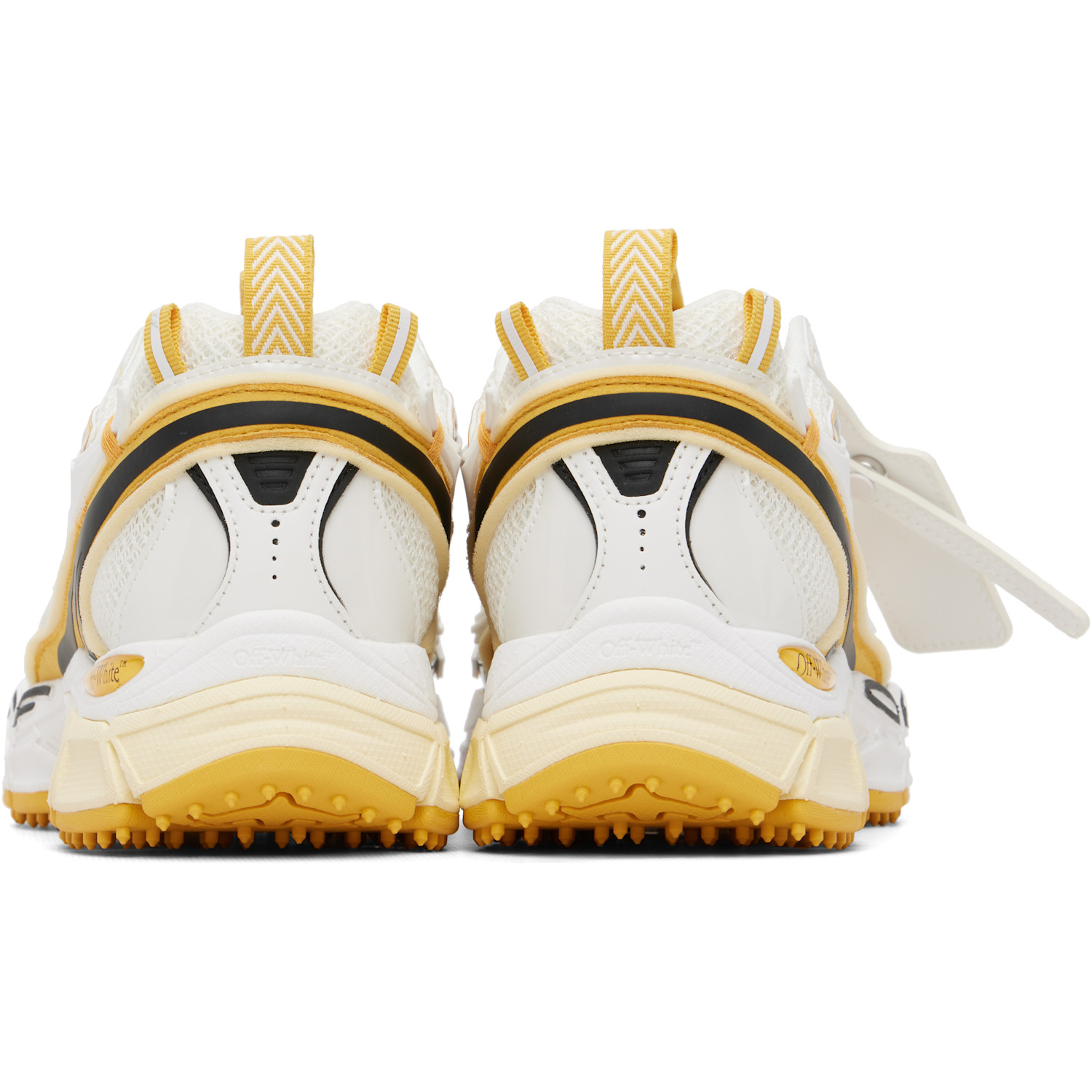  Off-white White & Yellow 'be Right Back' Sneakers 