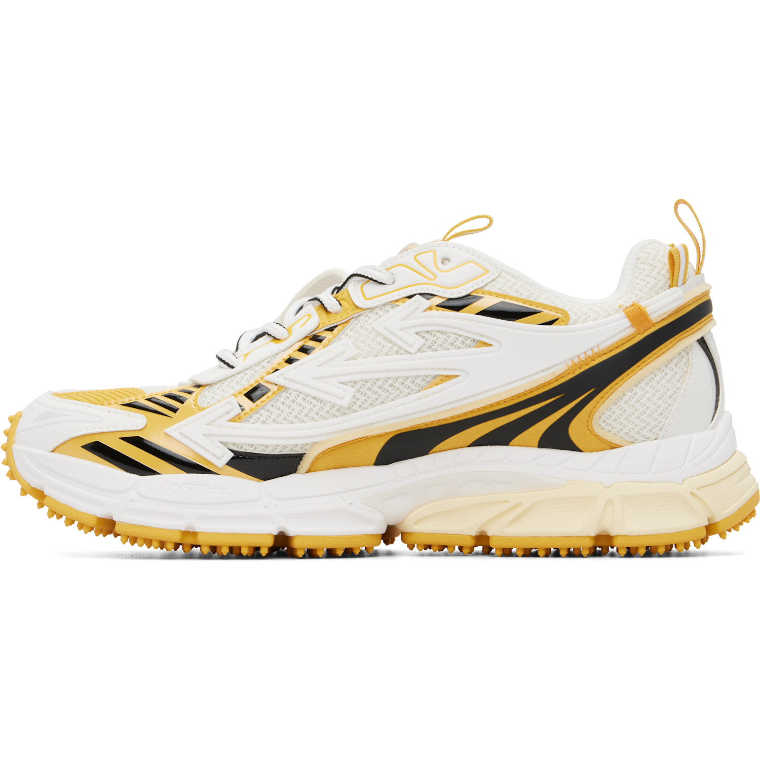  Off-white White & Yellow 'be Right Back' Sneakers 