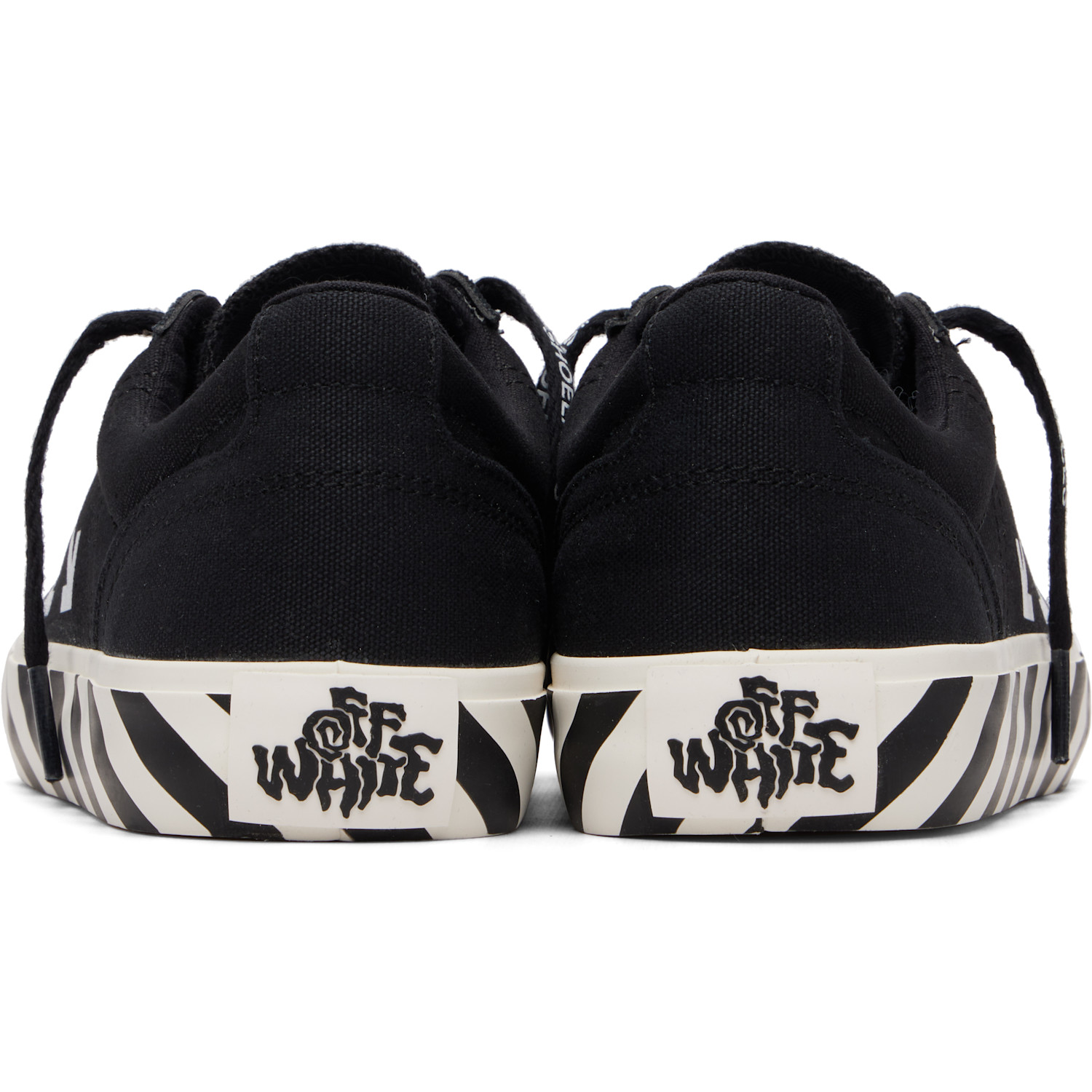  Off-white Black Vulcanized Undercut Sneakers 