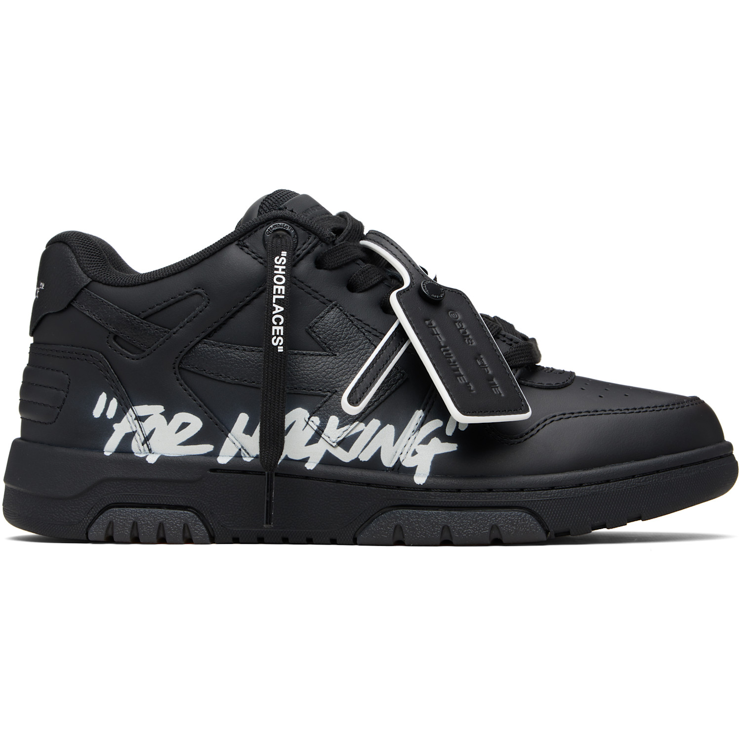 Off-White Black Out Of Office For Walking Sneakers