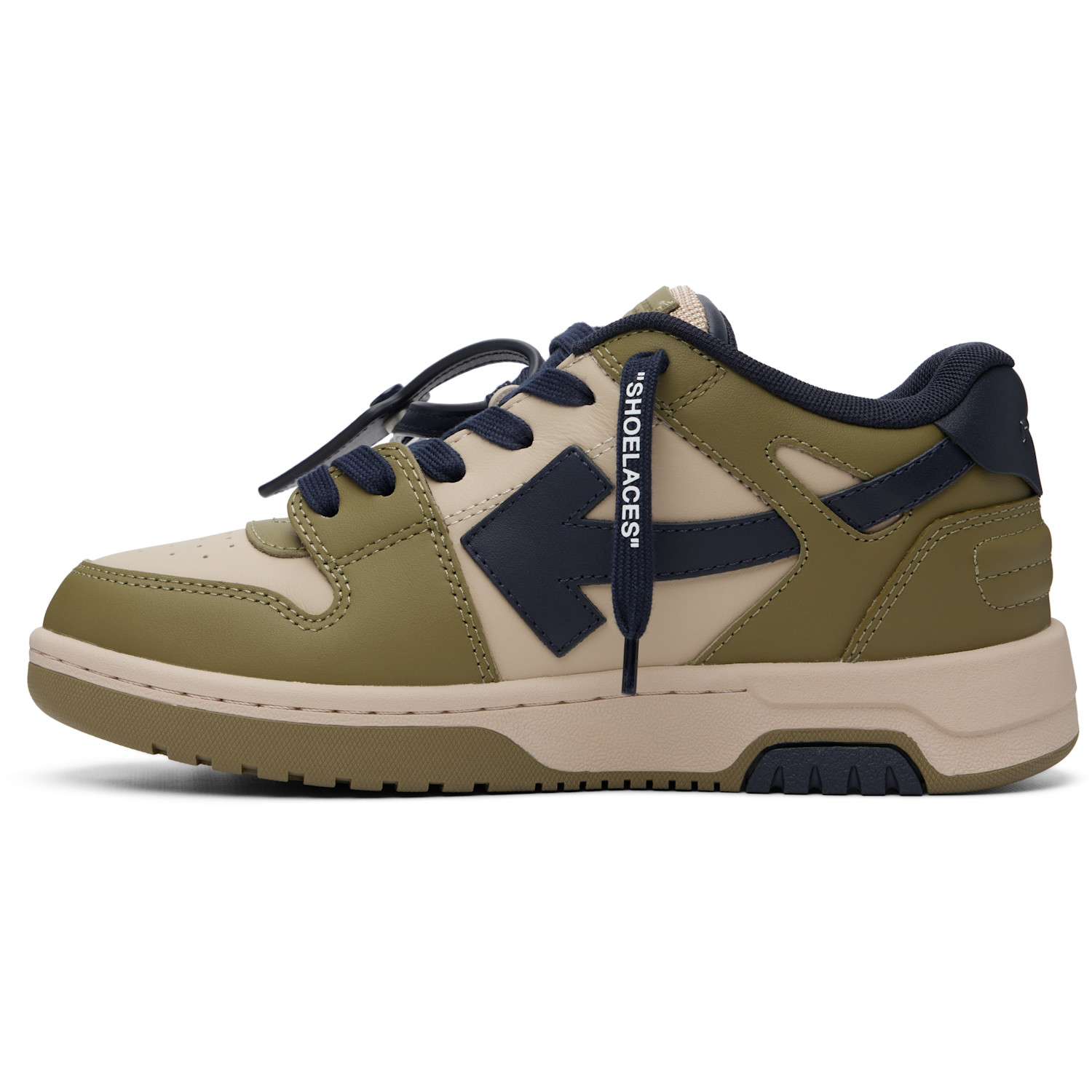  Off-white Kids Khaki & Brown Out Of Office Sneakers 