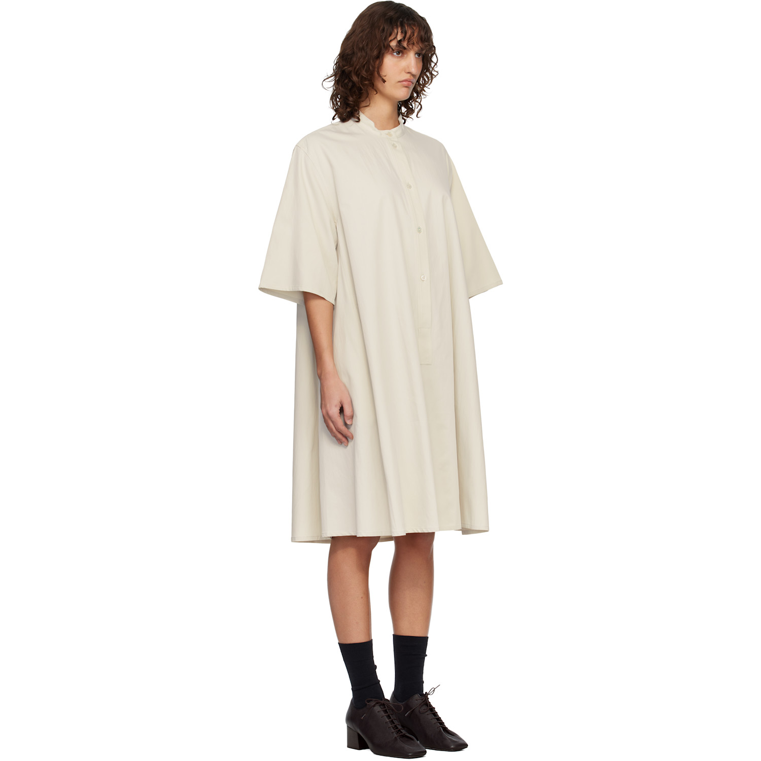 Studio Nicholson Off-white Twill Minidress 