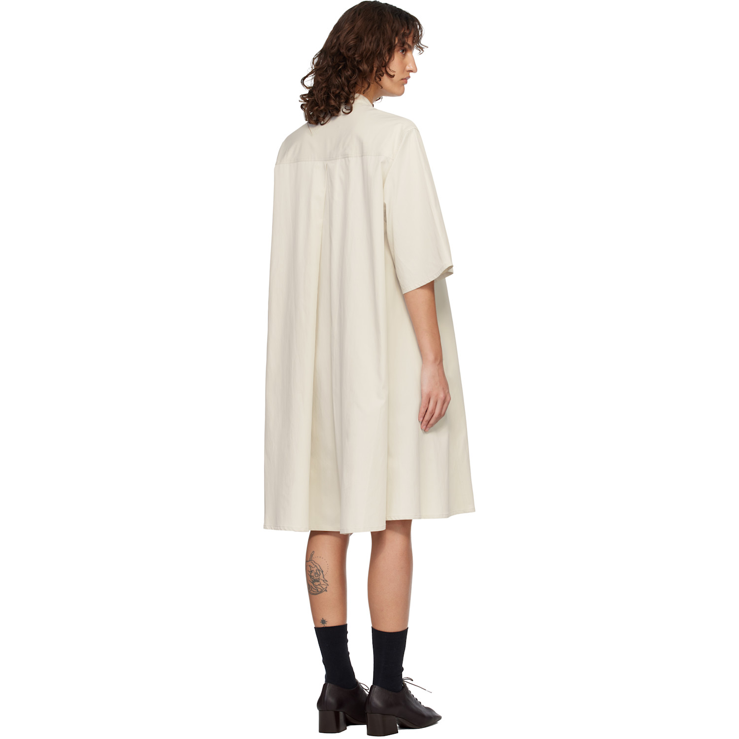  Studio Nicholson Off-white Twill Minidress 