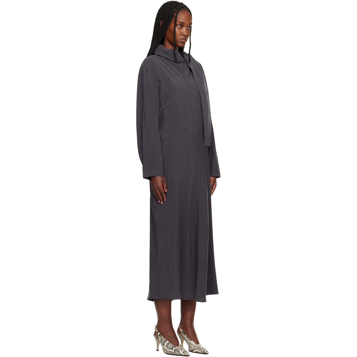  Studio Nicholson Gray Haria Midi Dress 